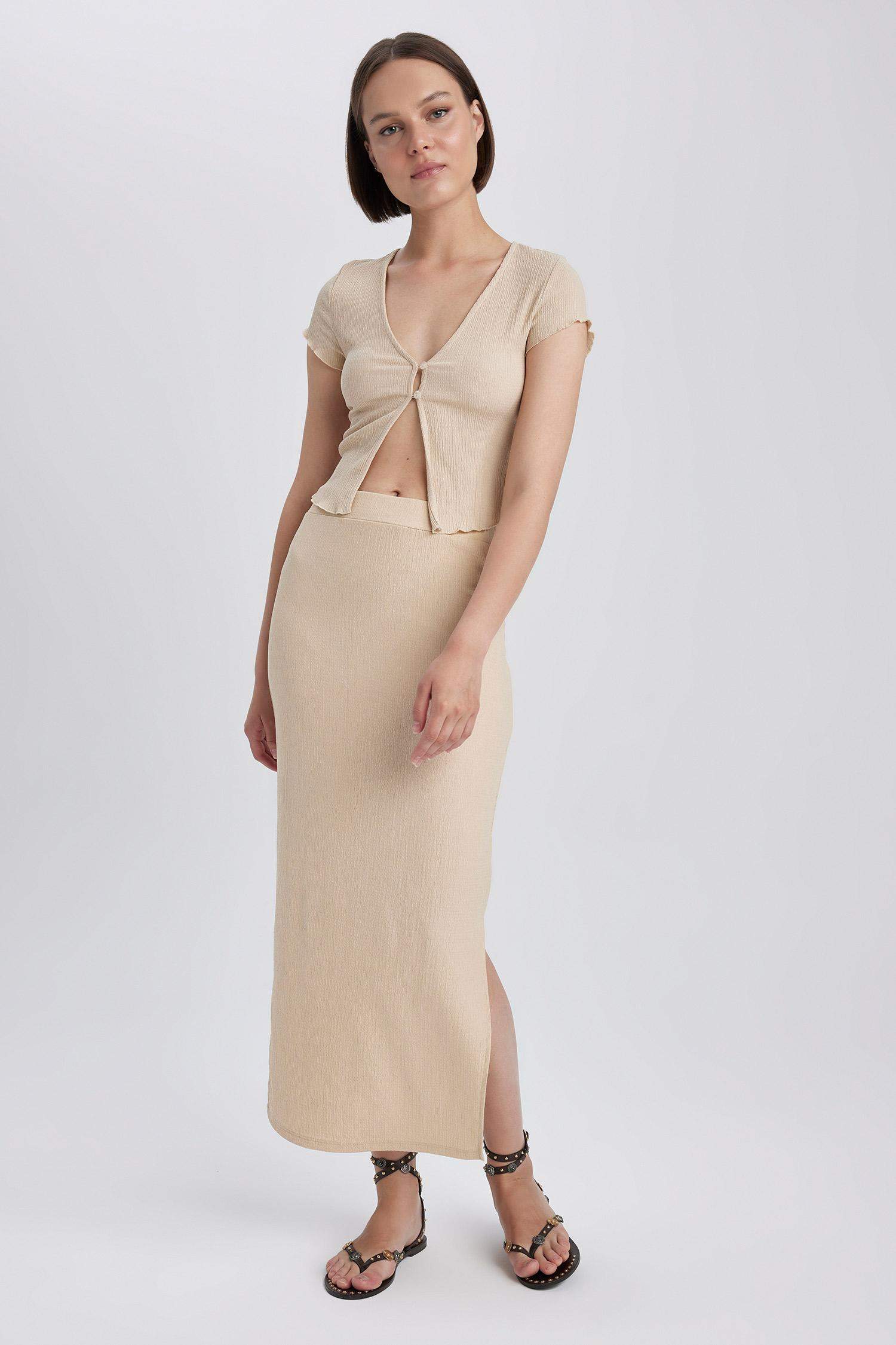 Pencil Skirt Maxi Knitted Skirt