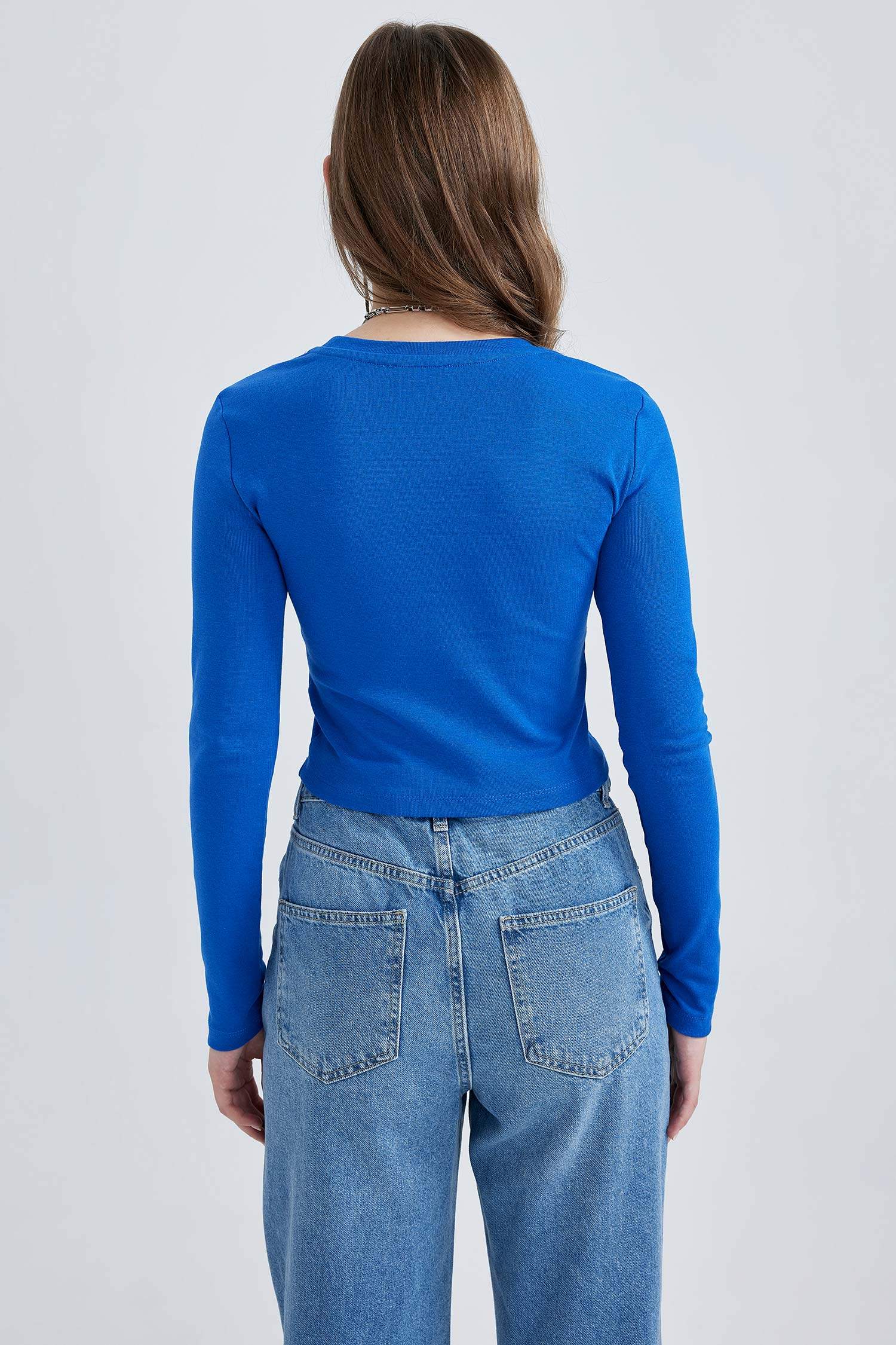 Coool Fitted Ribana Basic Uzun Kollu Tişört