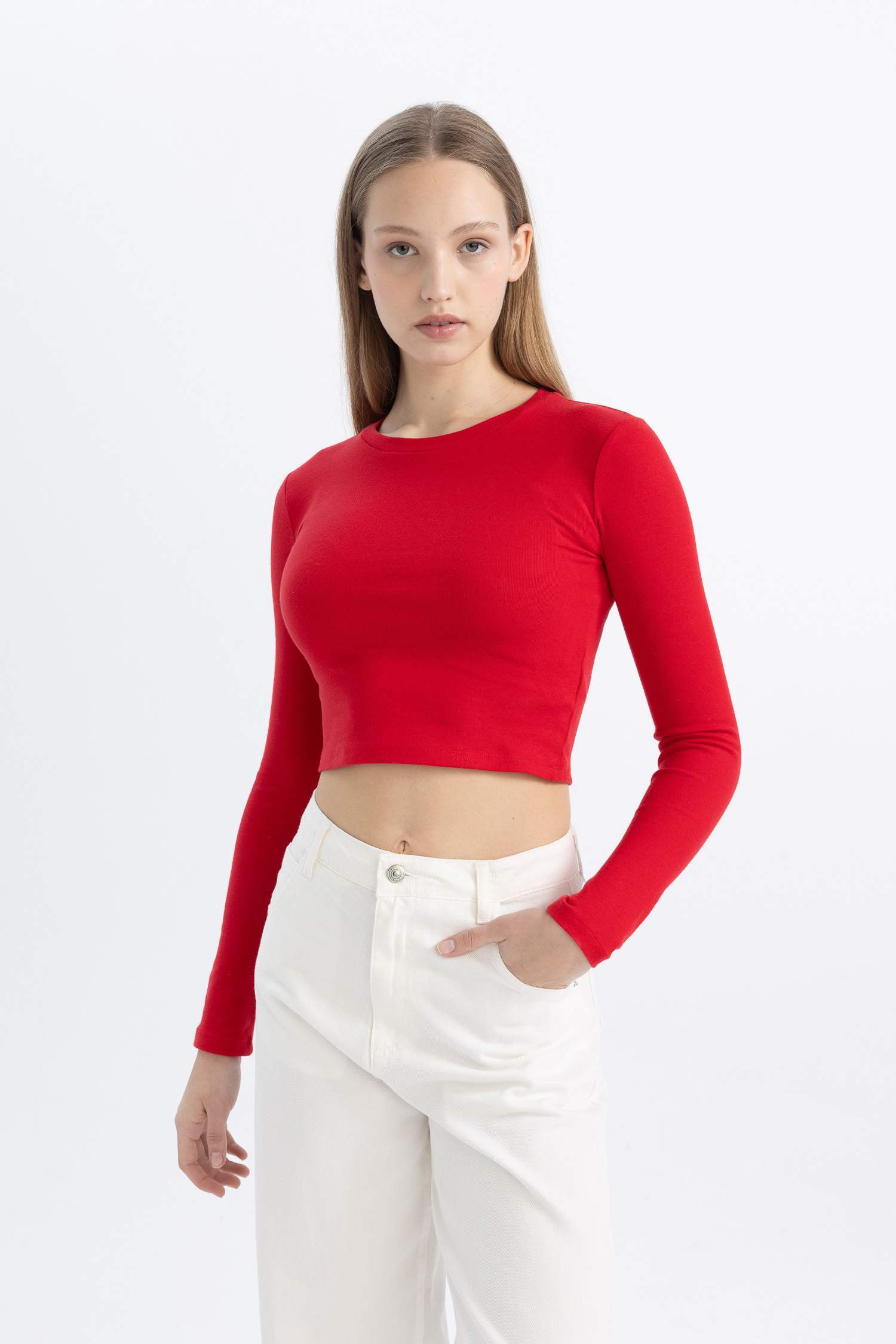 Coool Fitted Ribana Basic Uzun Kollu Tişört