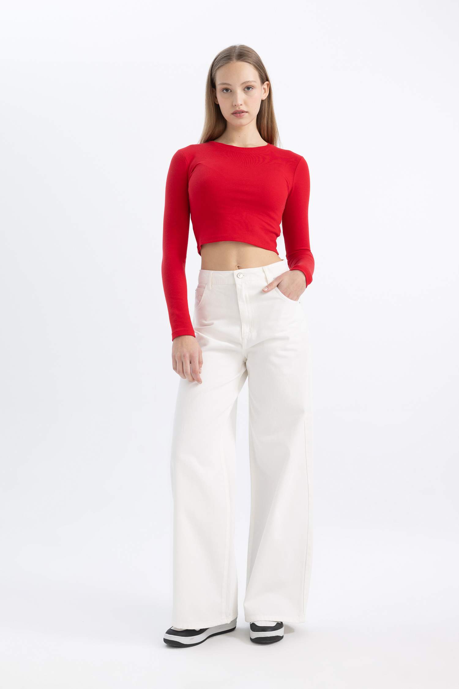 Coool Fitted Ribana Basic Uzun Kollu Tişört