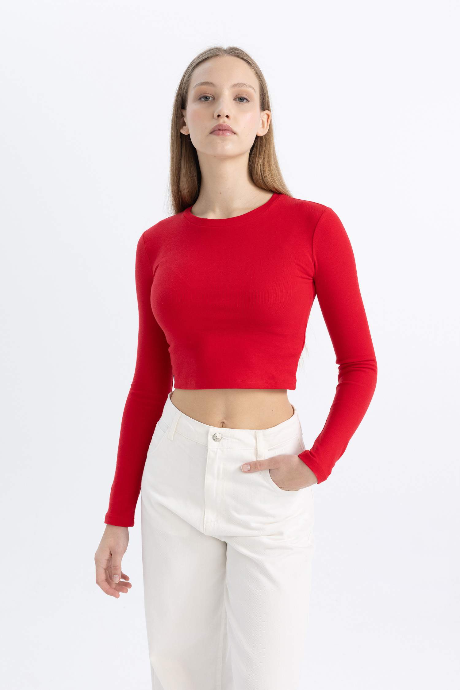 Coool Fitted Ribana Basic Uzun Kollu Tişört