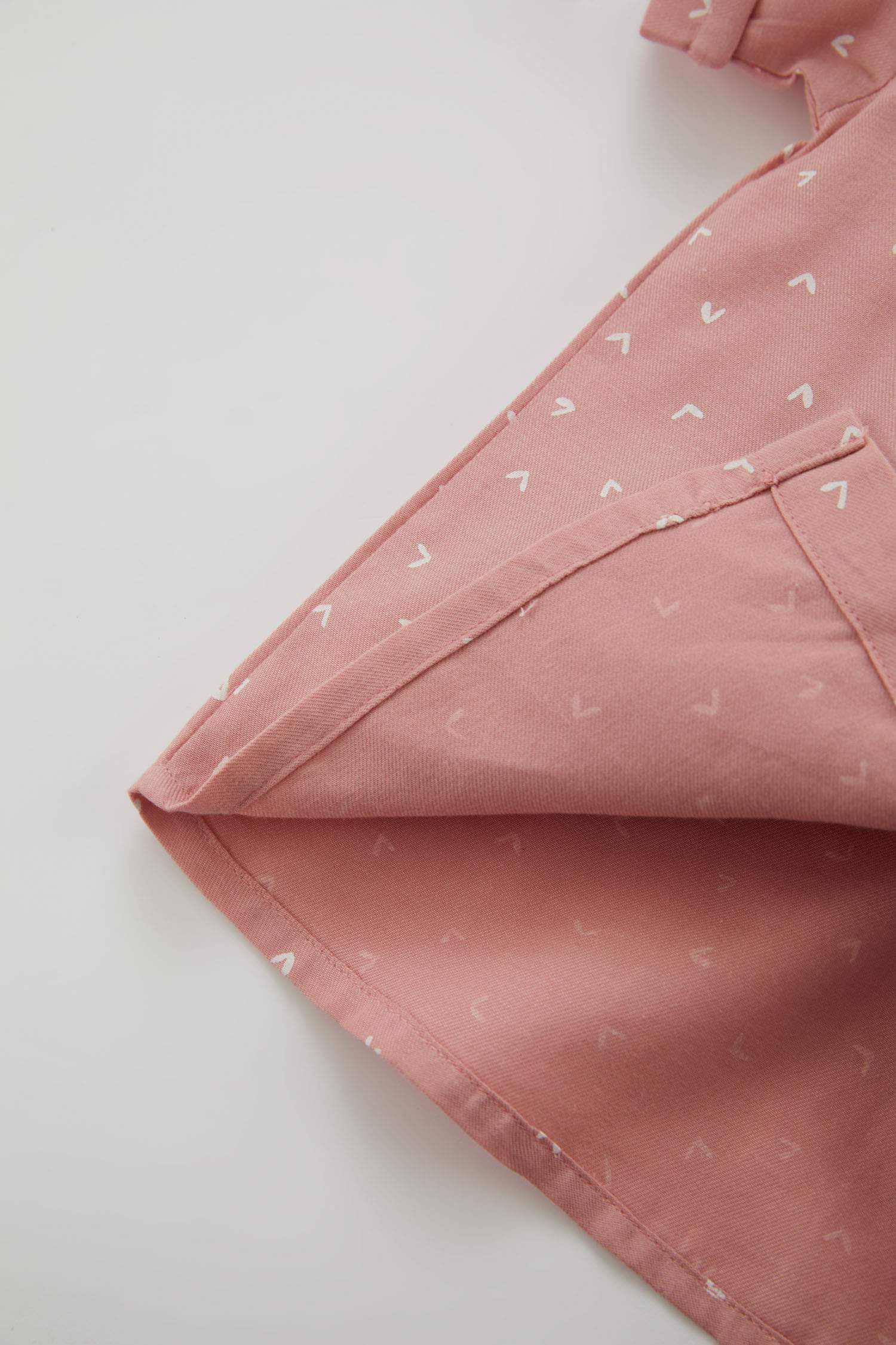 Chemises à manches courtes Popeline Col De Chemise Manche Courte Géométrique