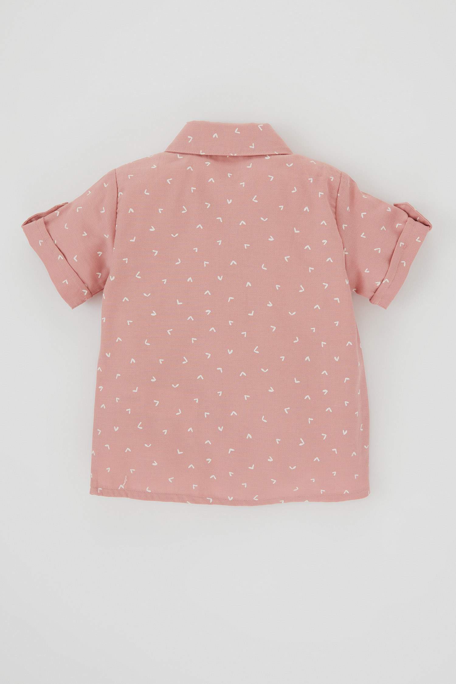 Chemises à manches courtes Popeline Col De Chemise Manche Courte Géométrique