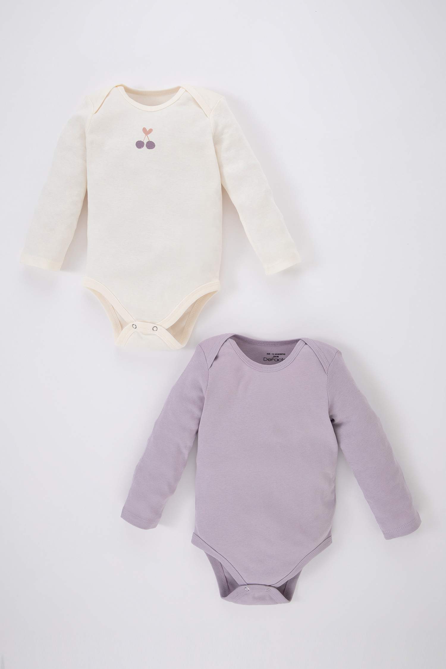 Baby Girl 2 piece Long Sleeve Snap Body