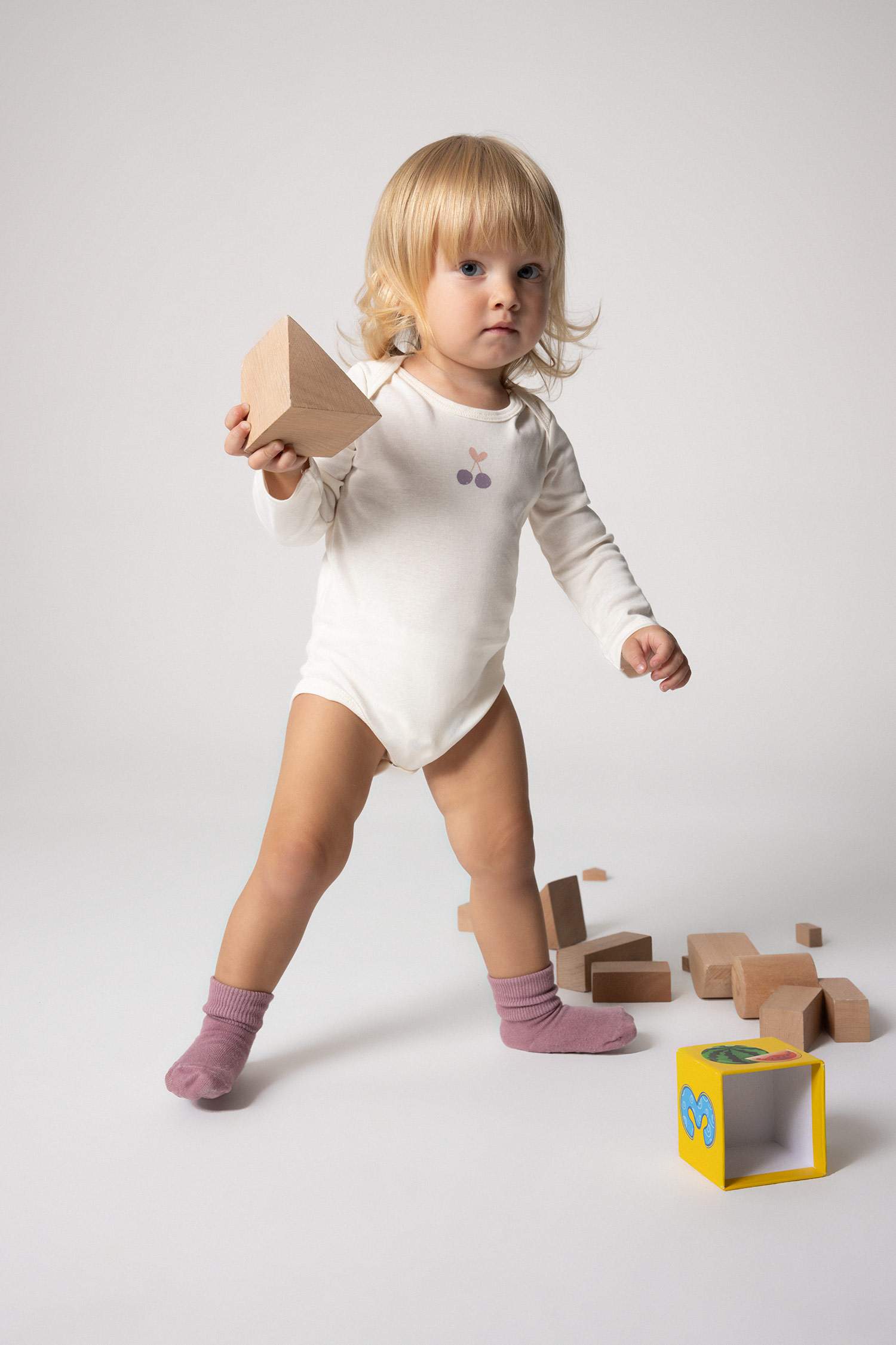 Baby Girl 2 piece Long Sleeve Snap Body