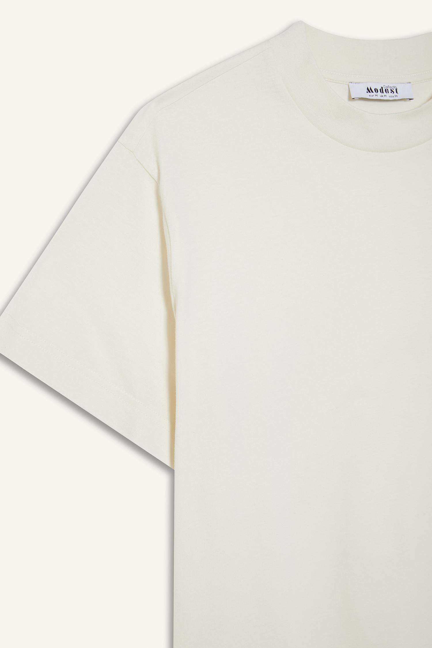 تونيك قصة عادية بياقة مستديرة