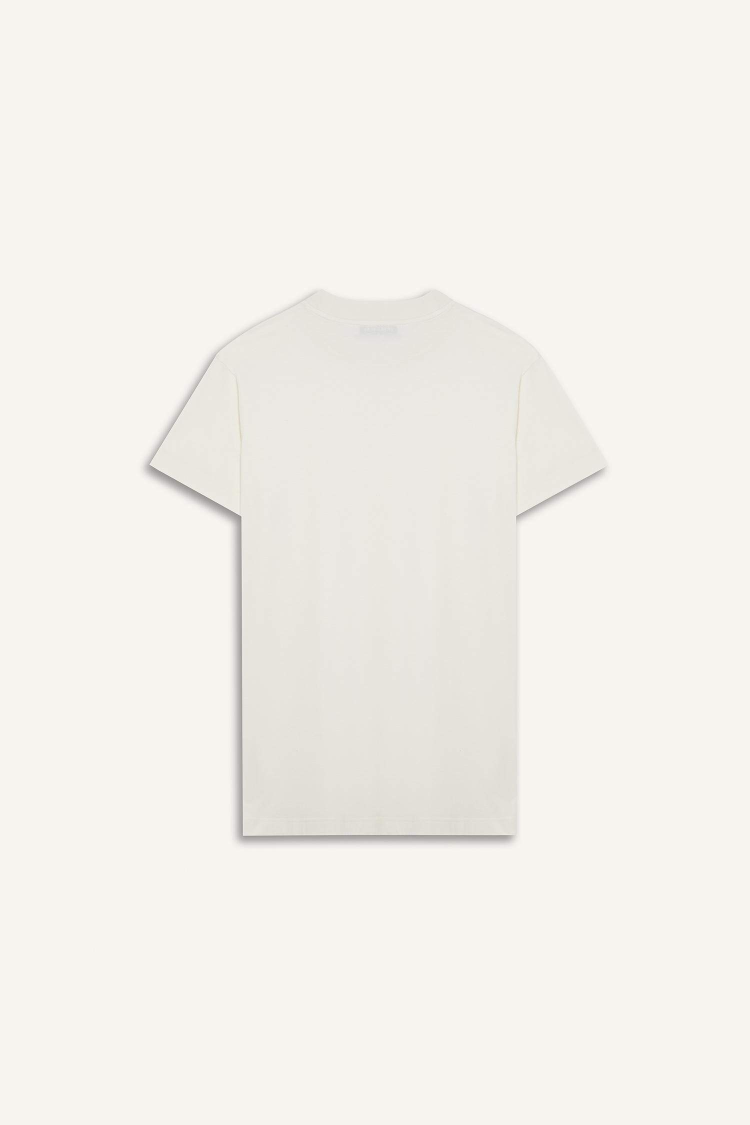 تونيك قصة عادية بياقة مستديرة