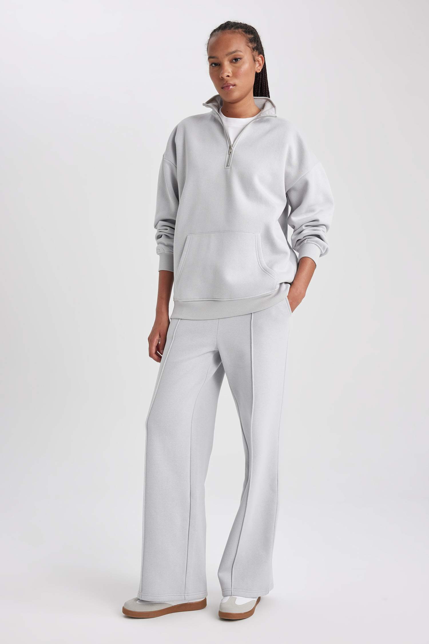 үлкен пішім жартылай найзағай Свитер