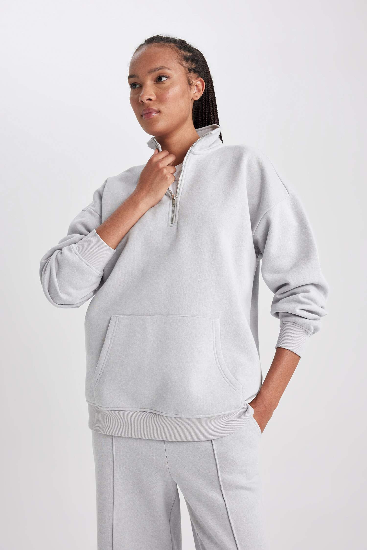 үлкен пішім жартылай найзағай Свитер