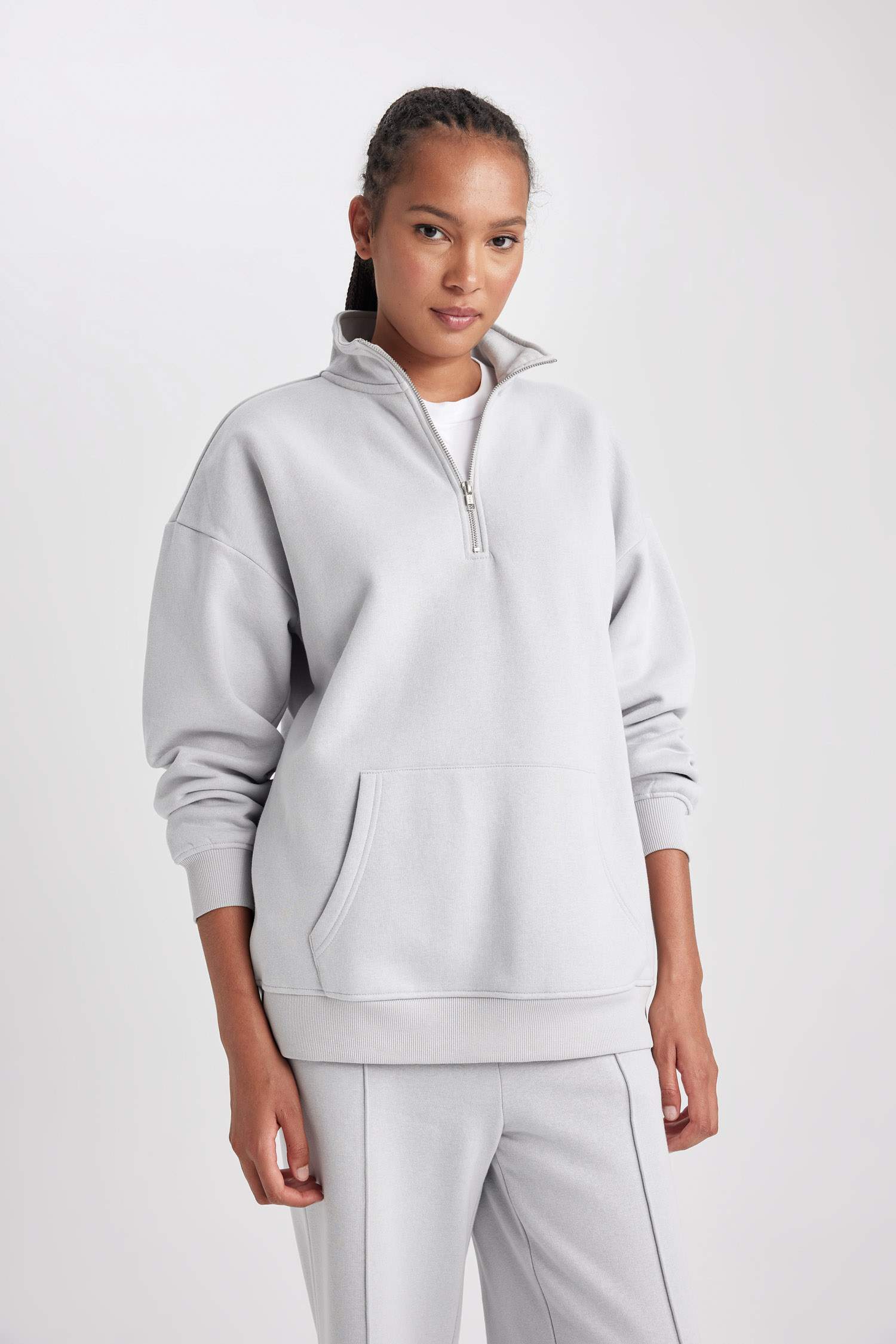 үлкен пішім жартылай найзағай Свитер