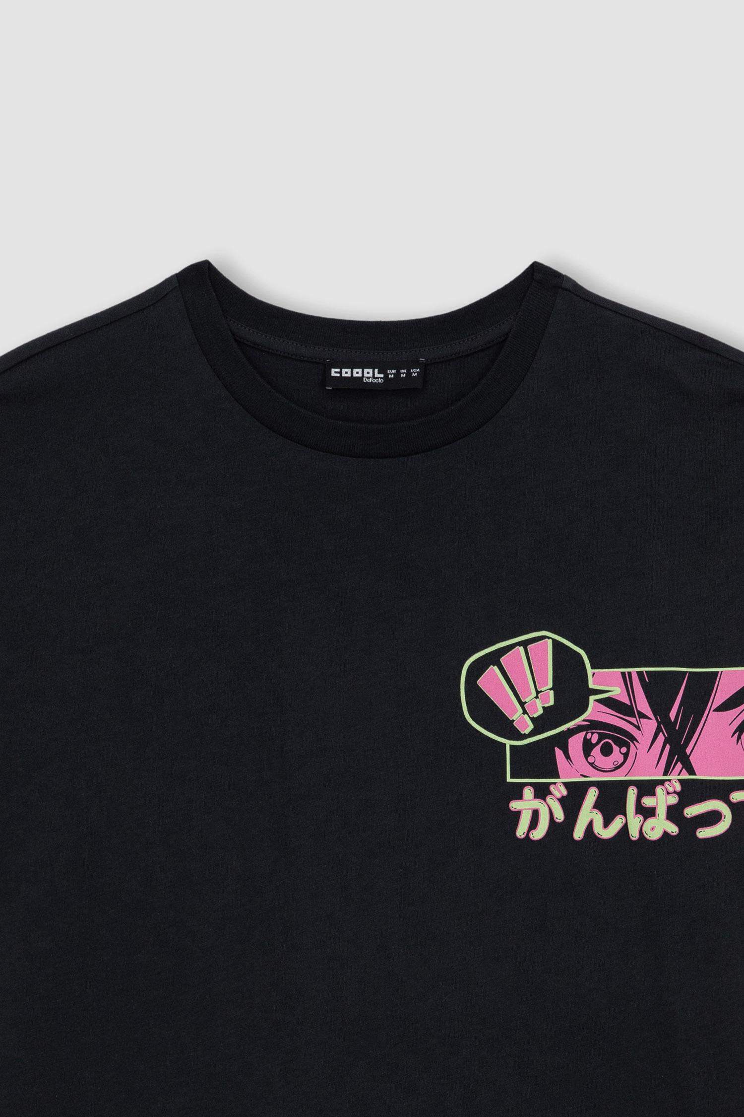 Oversize Fit Printed Short Sleeve T-Shirt