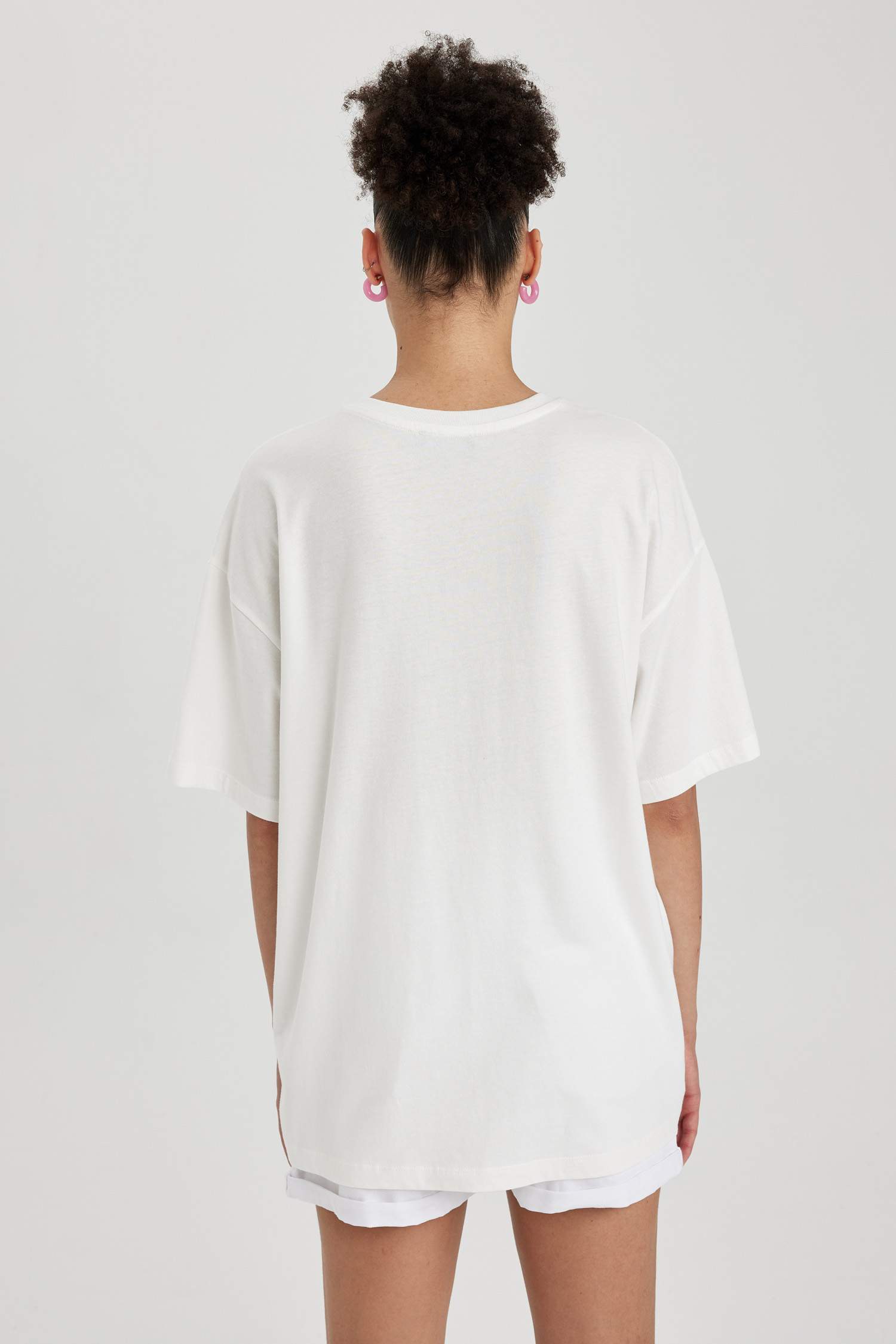 Oversize Fit Printed Short Sleeve T-Shirt