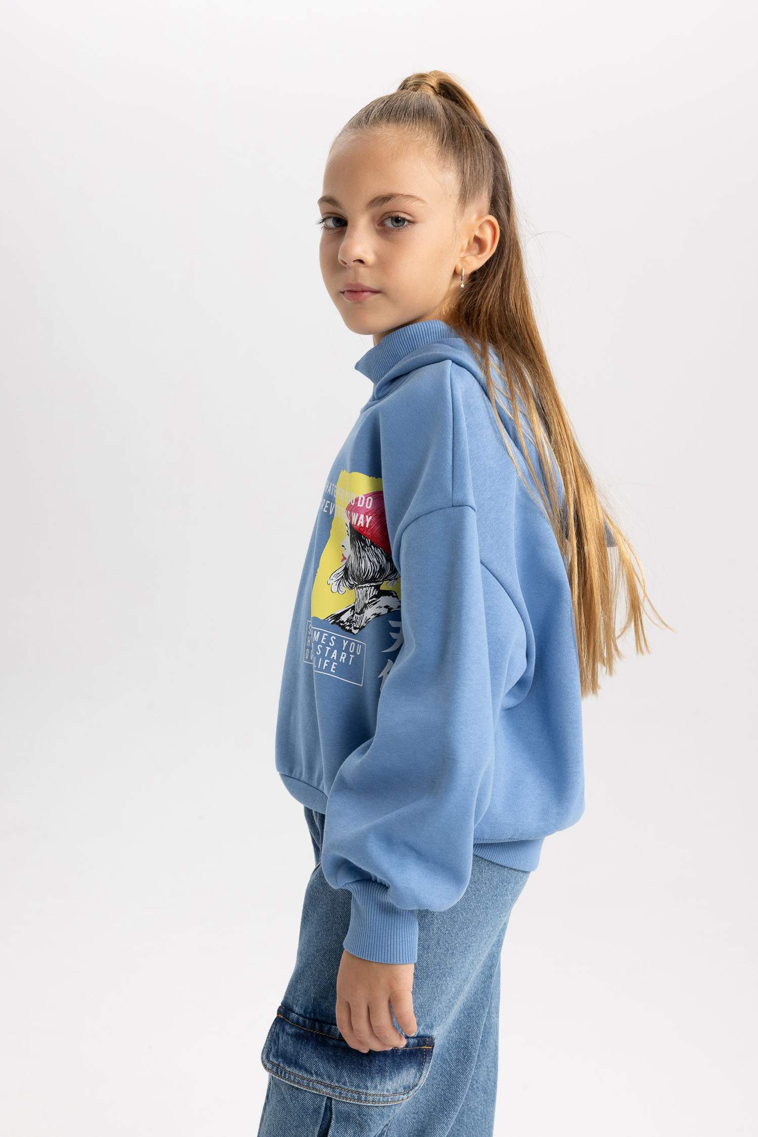 Sweat- Shirt Coupe Oversize Encapuchonné