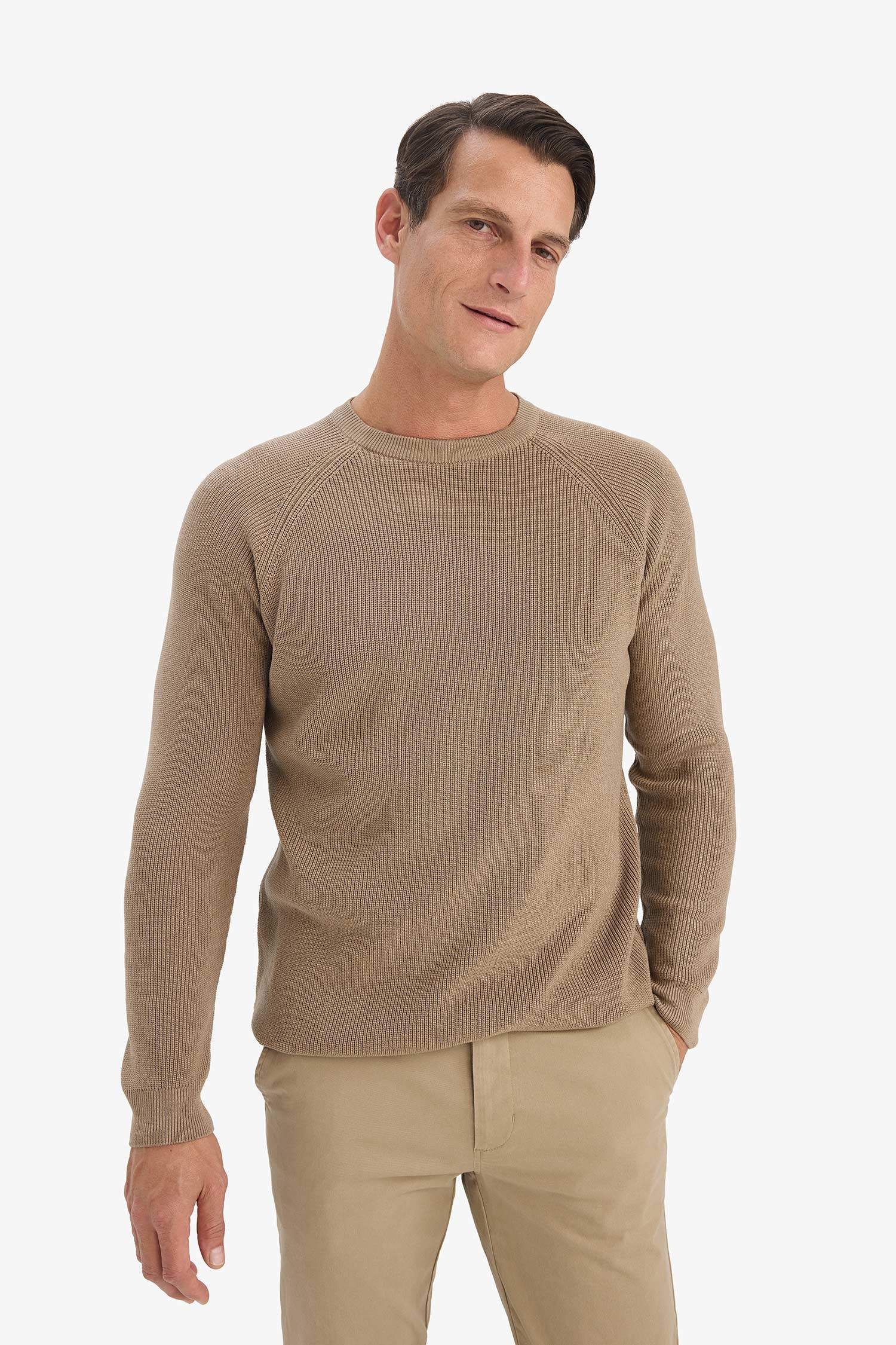 Standart Fit Bisiklet Yaka Triko Kazak