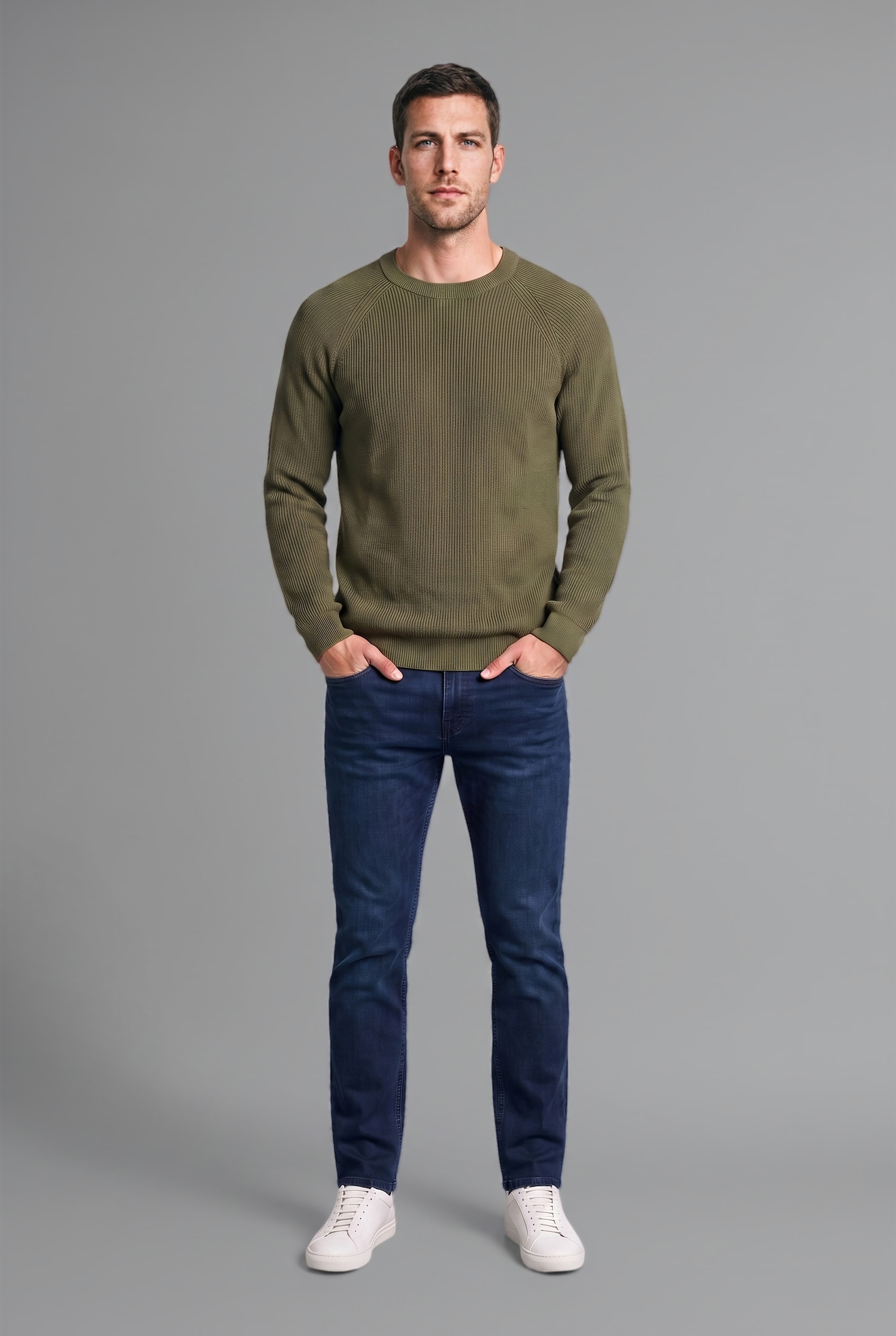 DeFacto Standart Fit Basic Triko Kazak görsel 6
