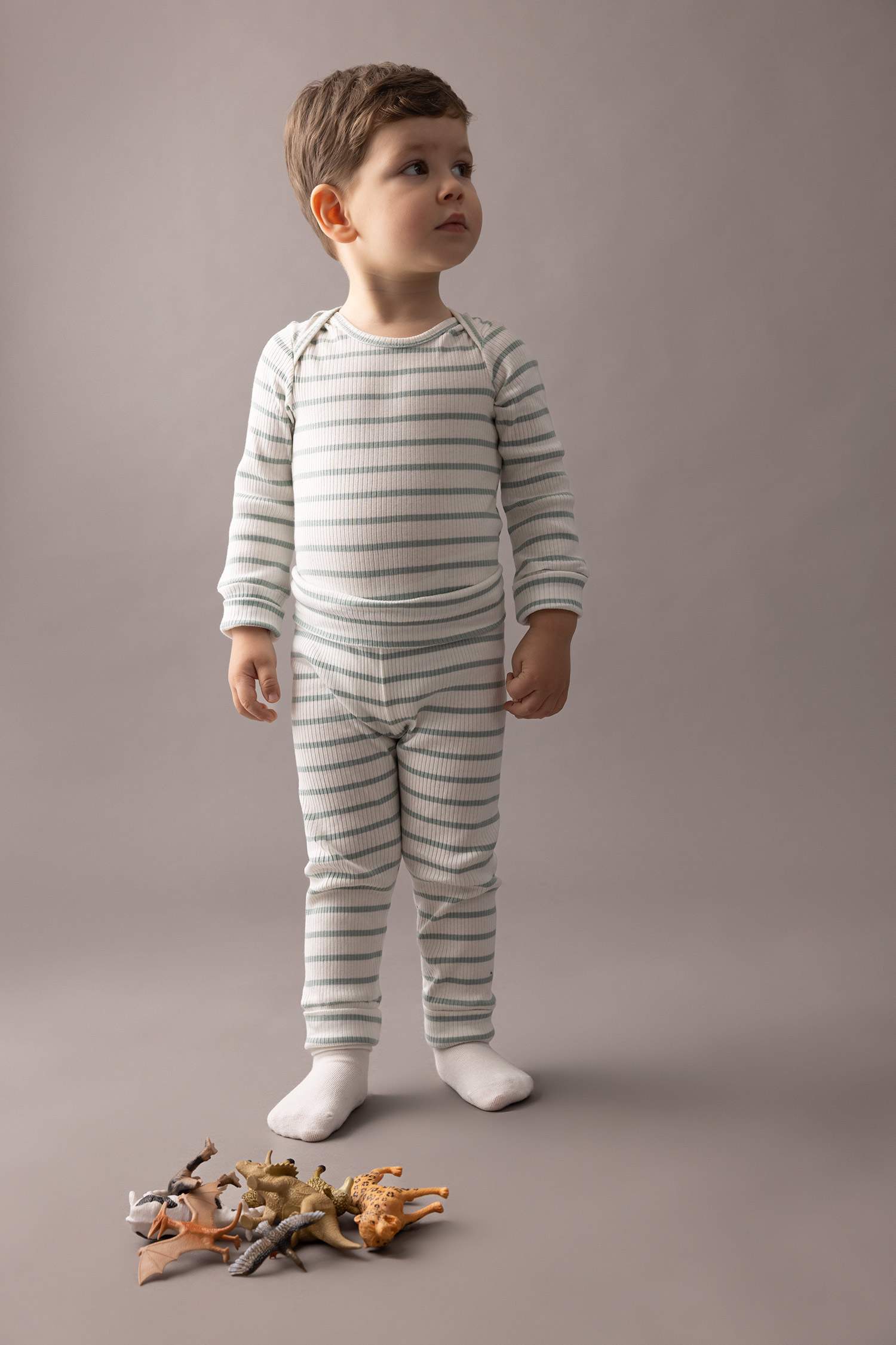 Брюки в полоску для малышей мальчиков, 2 пры