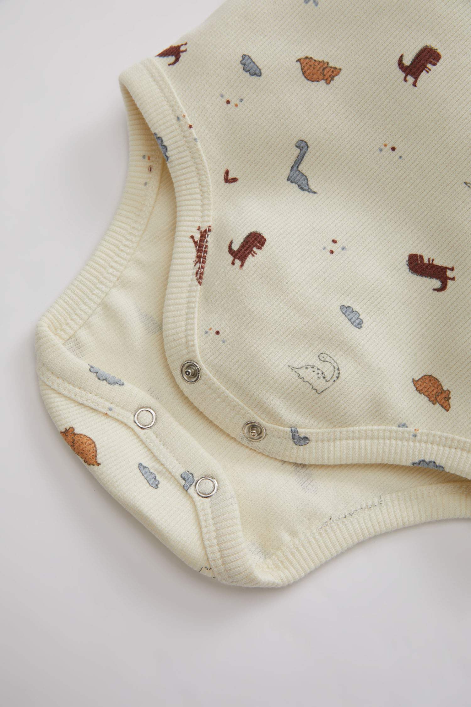 Ensemble à Col Rond Et Imprimé Dinosaure Pour Bébé Garçon - 2 Pièces