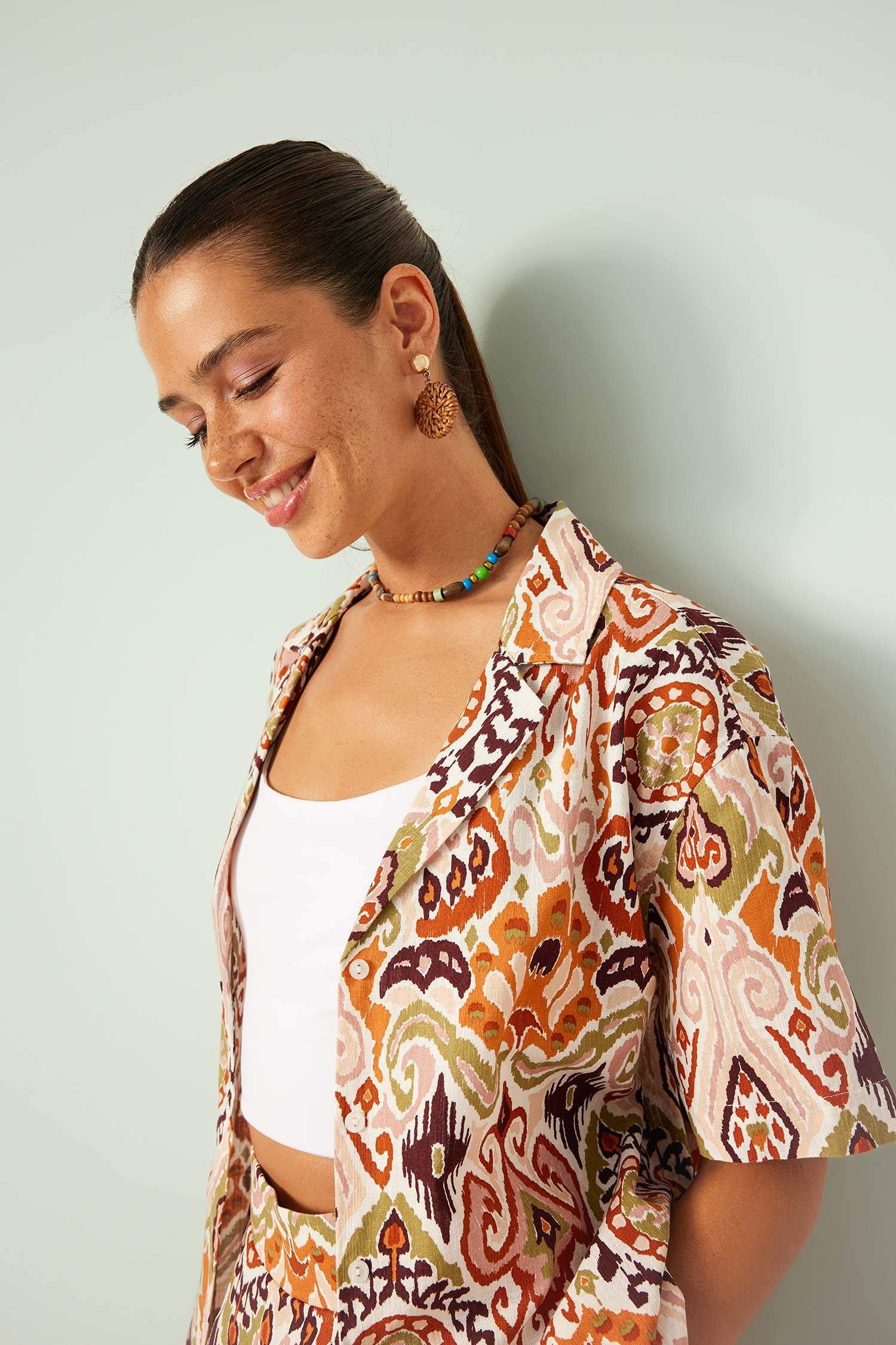 قميص بولو قطن قصة عادية