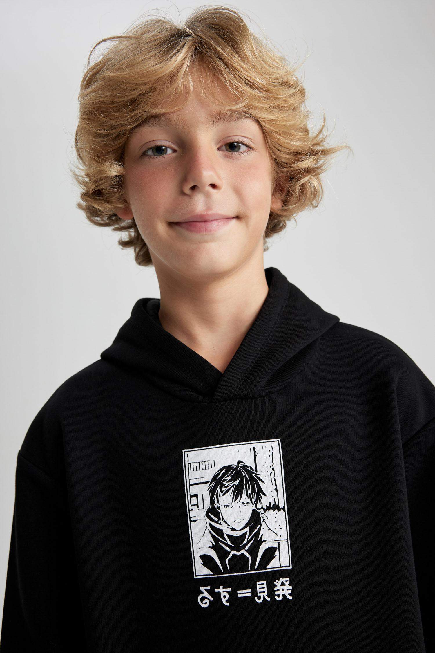 سويت شيرت اولادي اوفر سايز تقيل بجيب