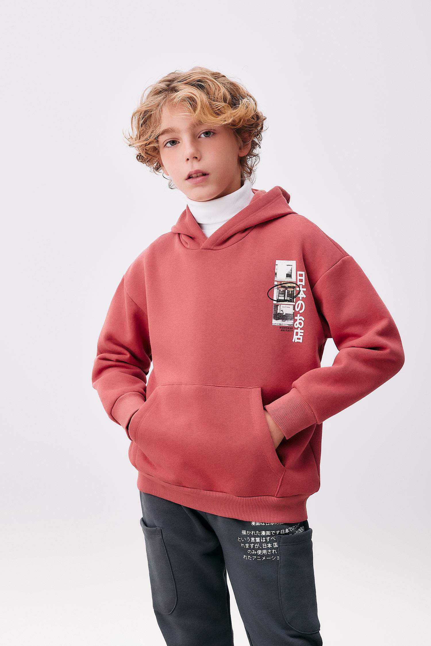 Oversize Fit Hooded Sweatshirt