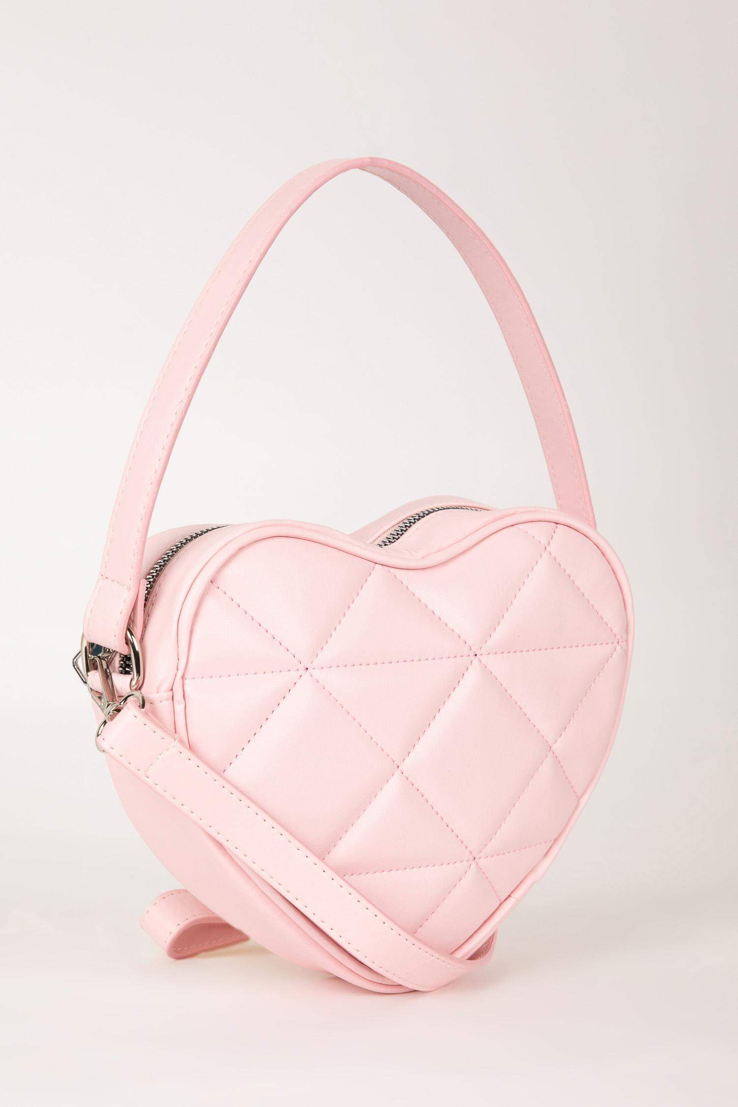 Sac à Main en Simili Cuir avec Motif Coeur pour Femme