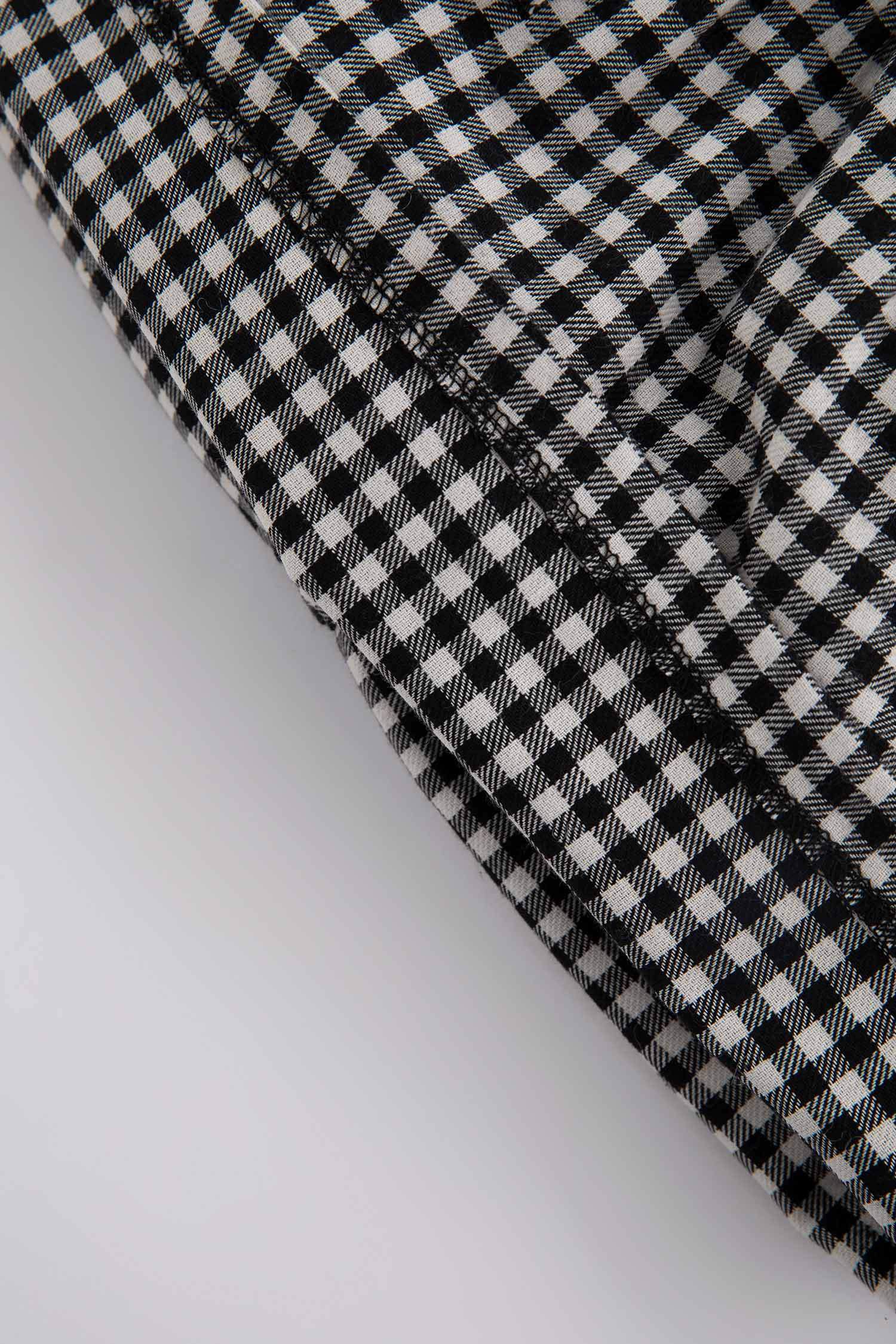 Сорочка з довгим рукавом стандартного крою у клітку з фланелі для малюків дівчаток