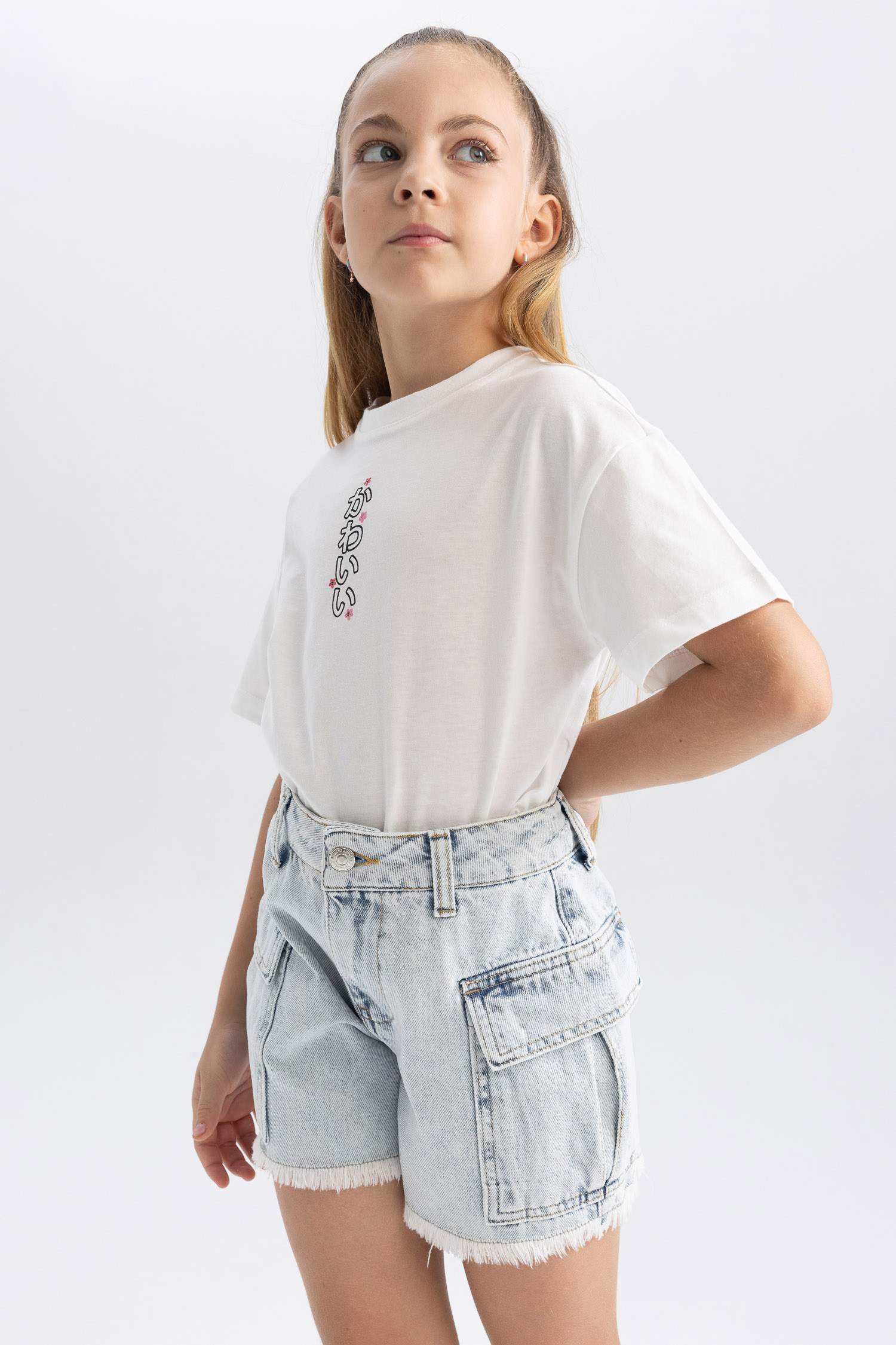 Girl Cargo Fit Shorts