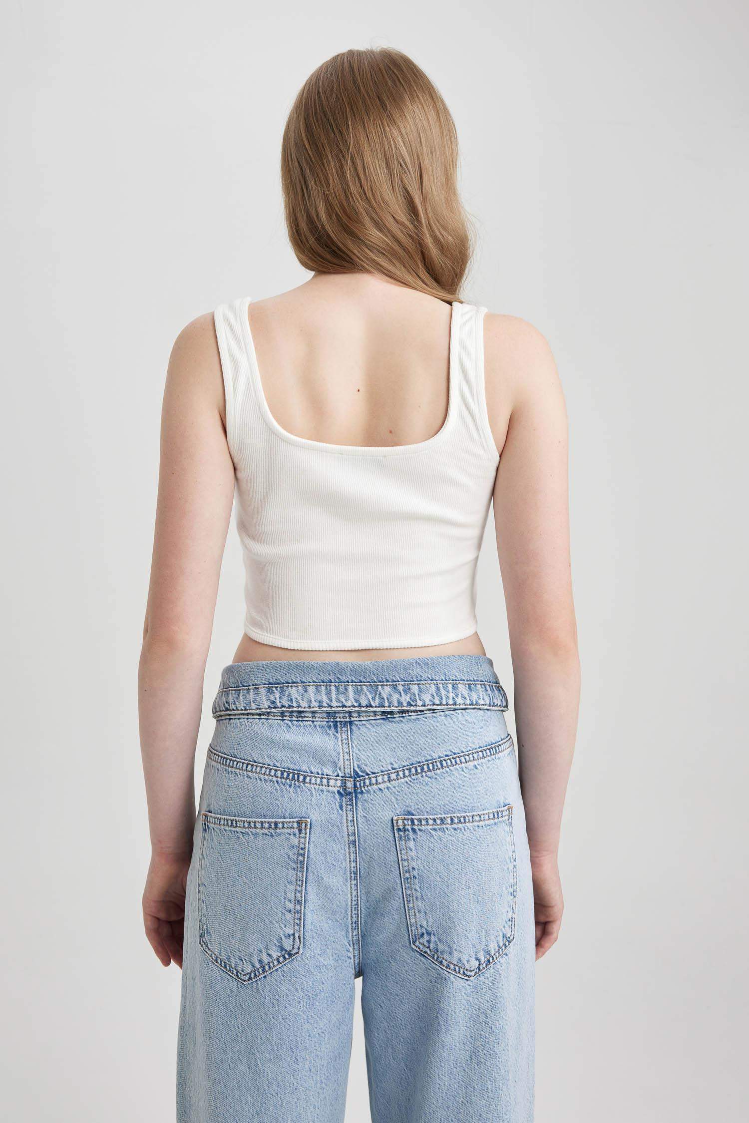 Coool Fitted Korse Görünümlü Fitilli Kaşkorse Atlet