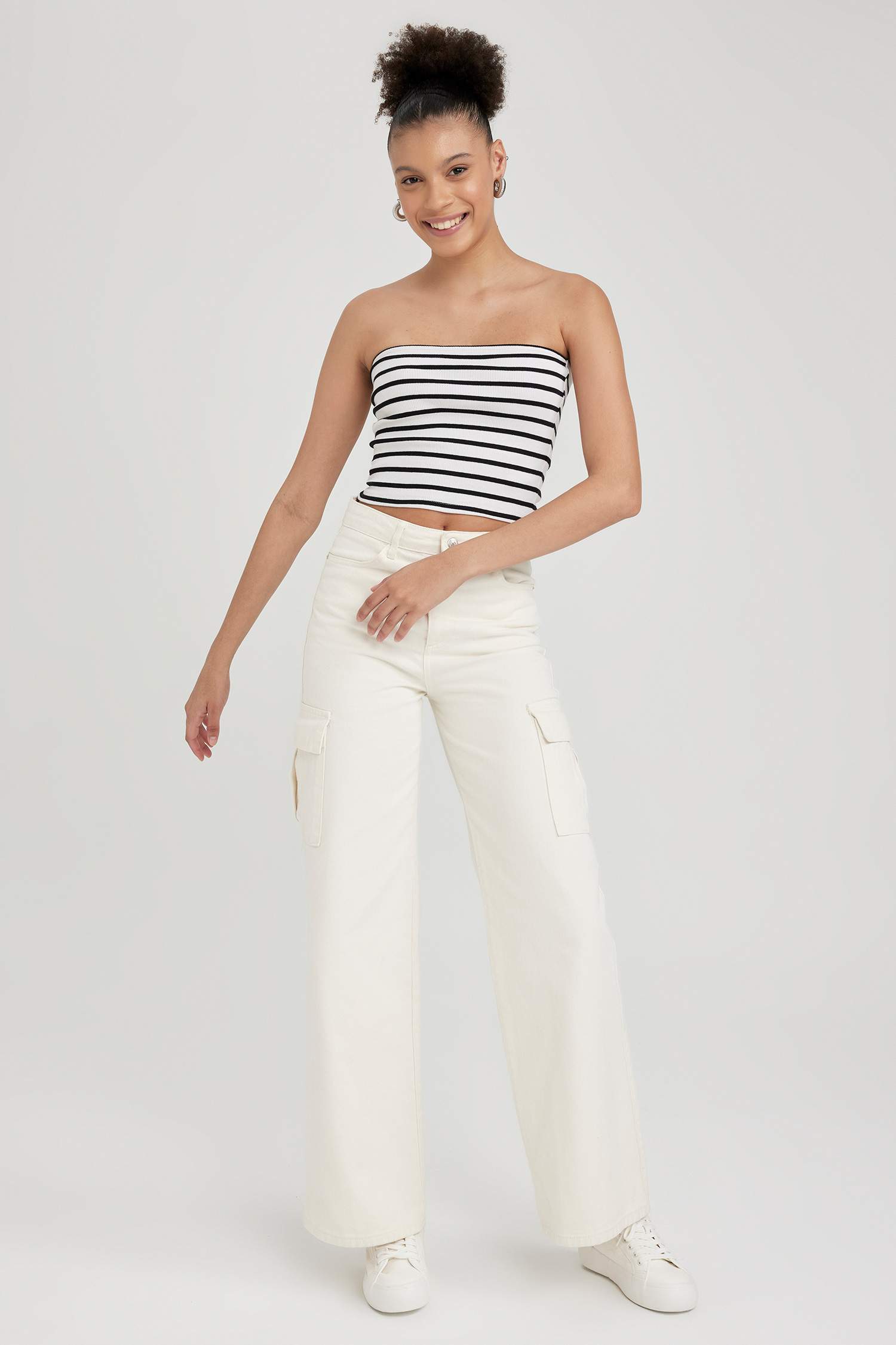 Майка приталеного крою смугастий Камзол для жінок