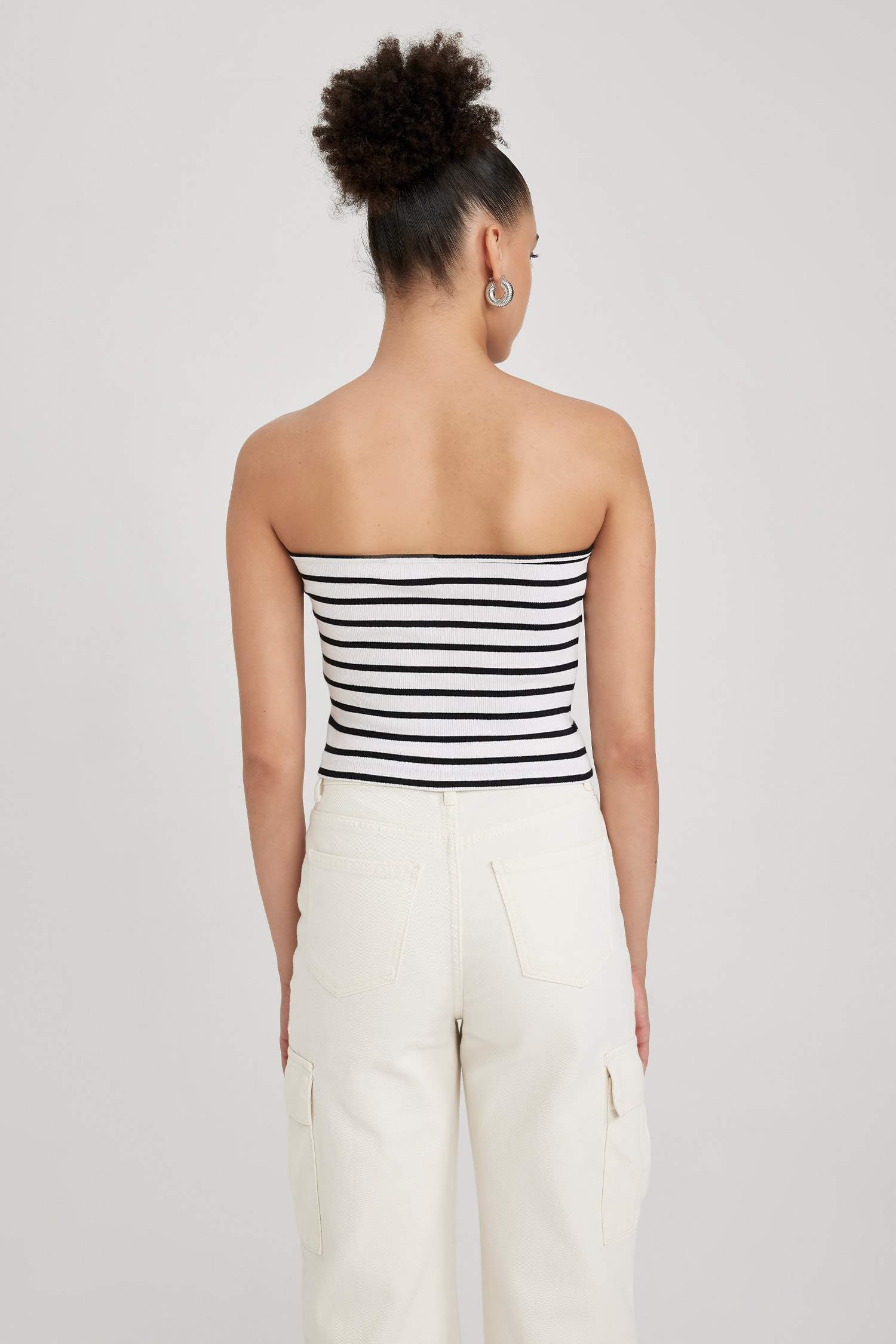 Майка приталеного крою смугастий Камзол для жінок