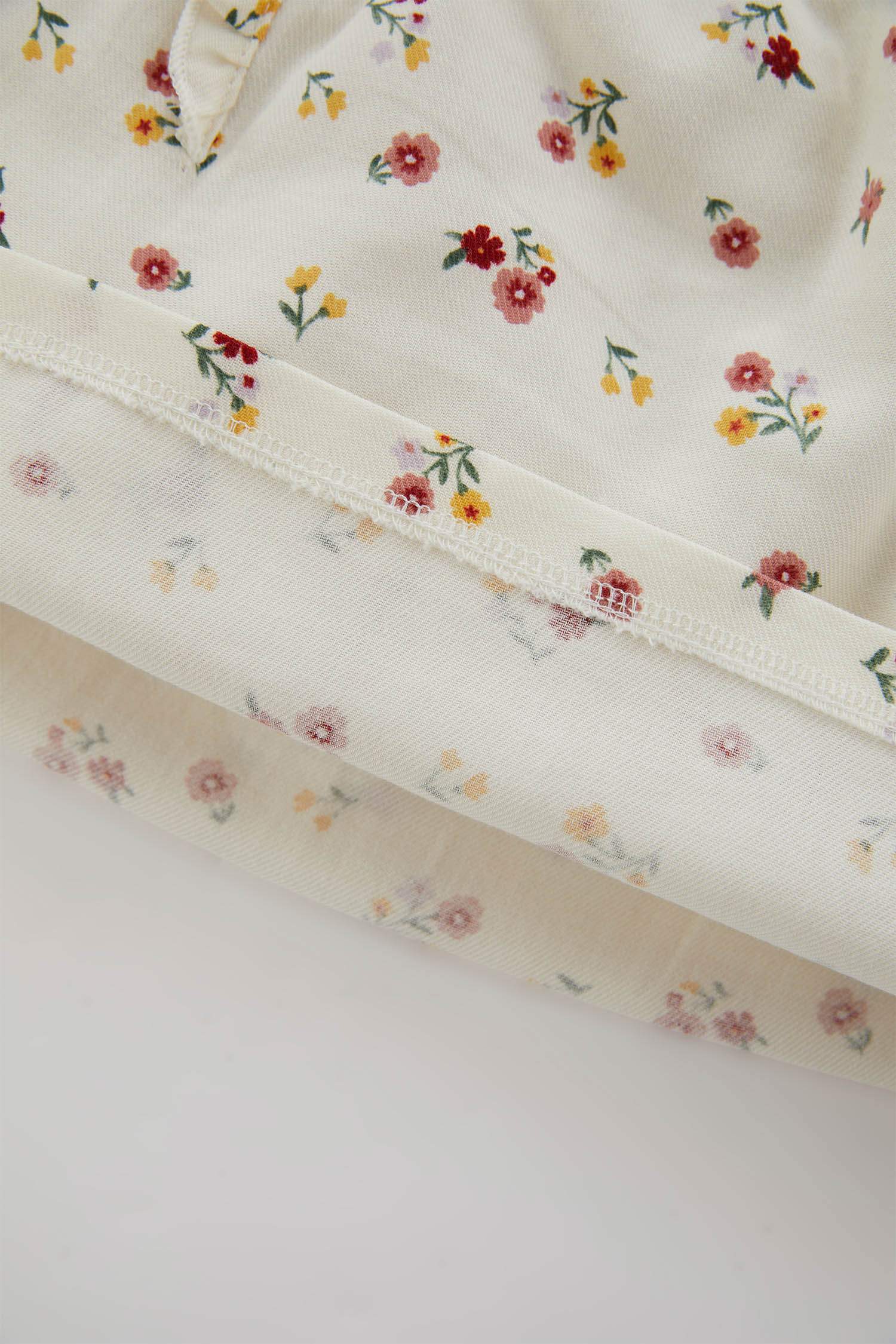 Regular Fit Twill Flower Long Sleeve Shirt