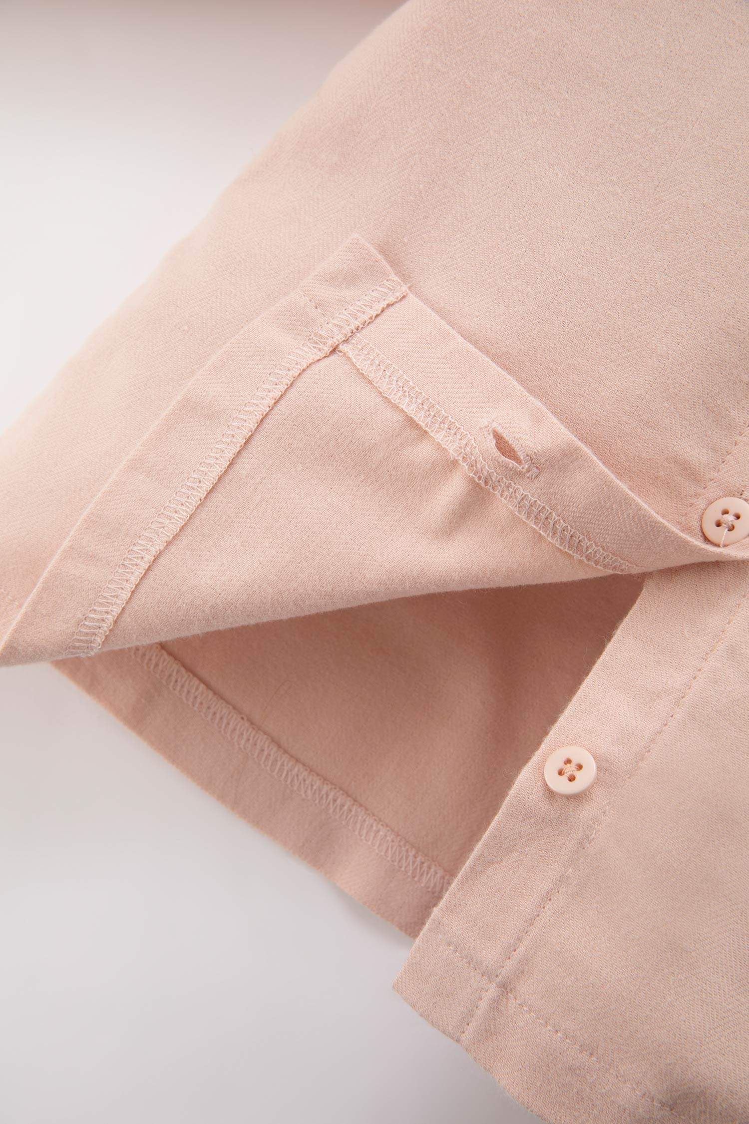 Baby Girl Large Collar Floral Twill Long Sleeve Shirt