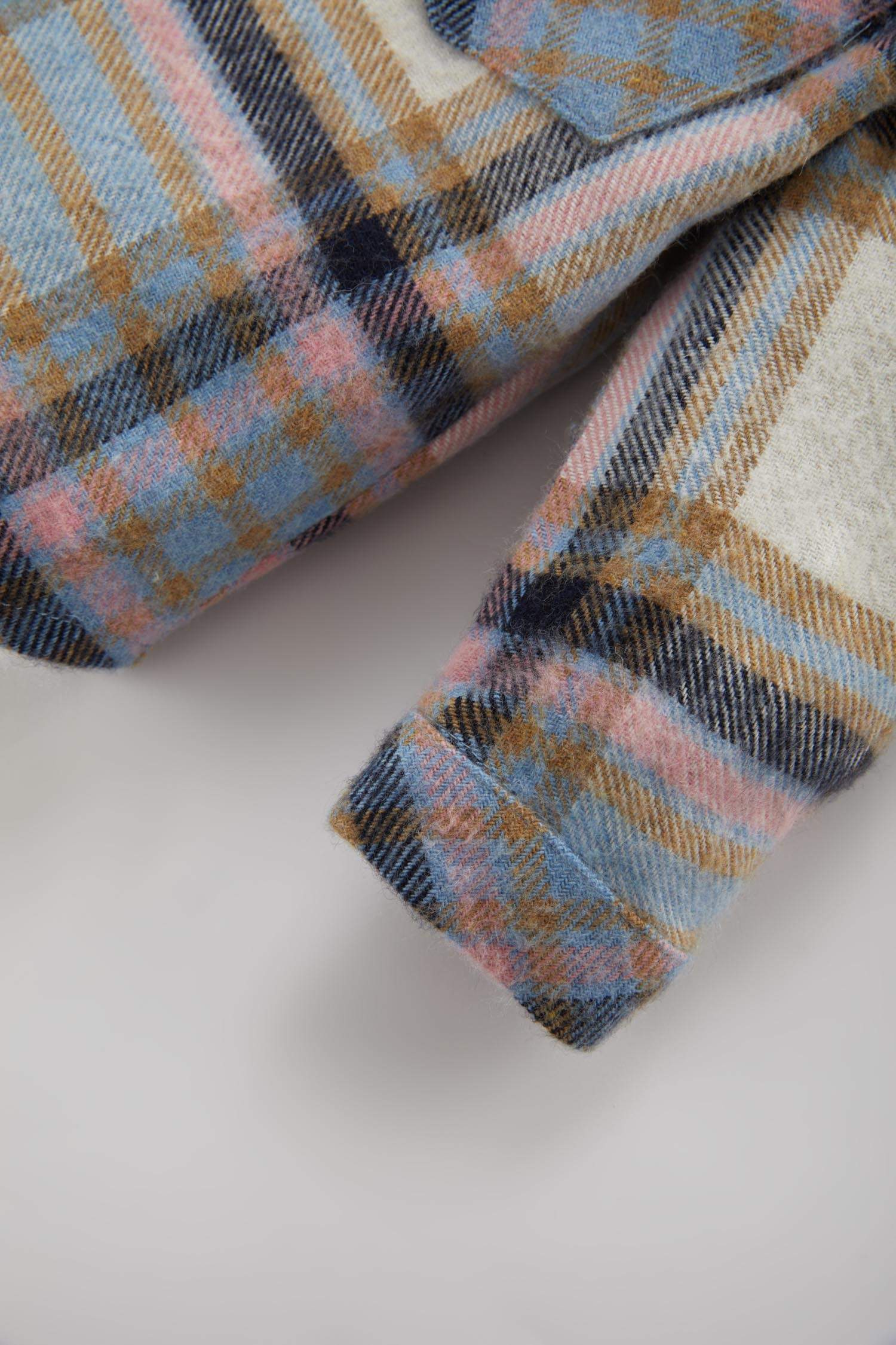 قميص كاروهات بناتي قصة عادية بكم طويل