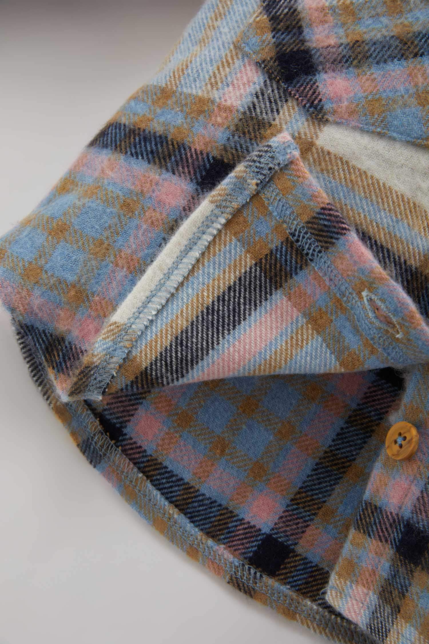 قميص كاروهات بناتي قصة عادية بكم طويل