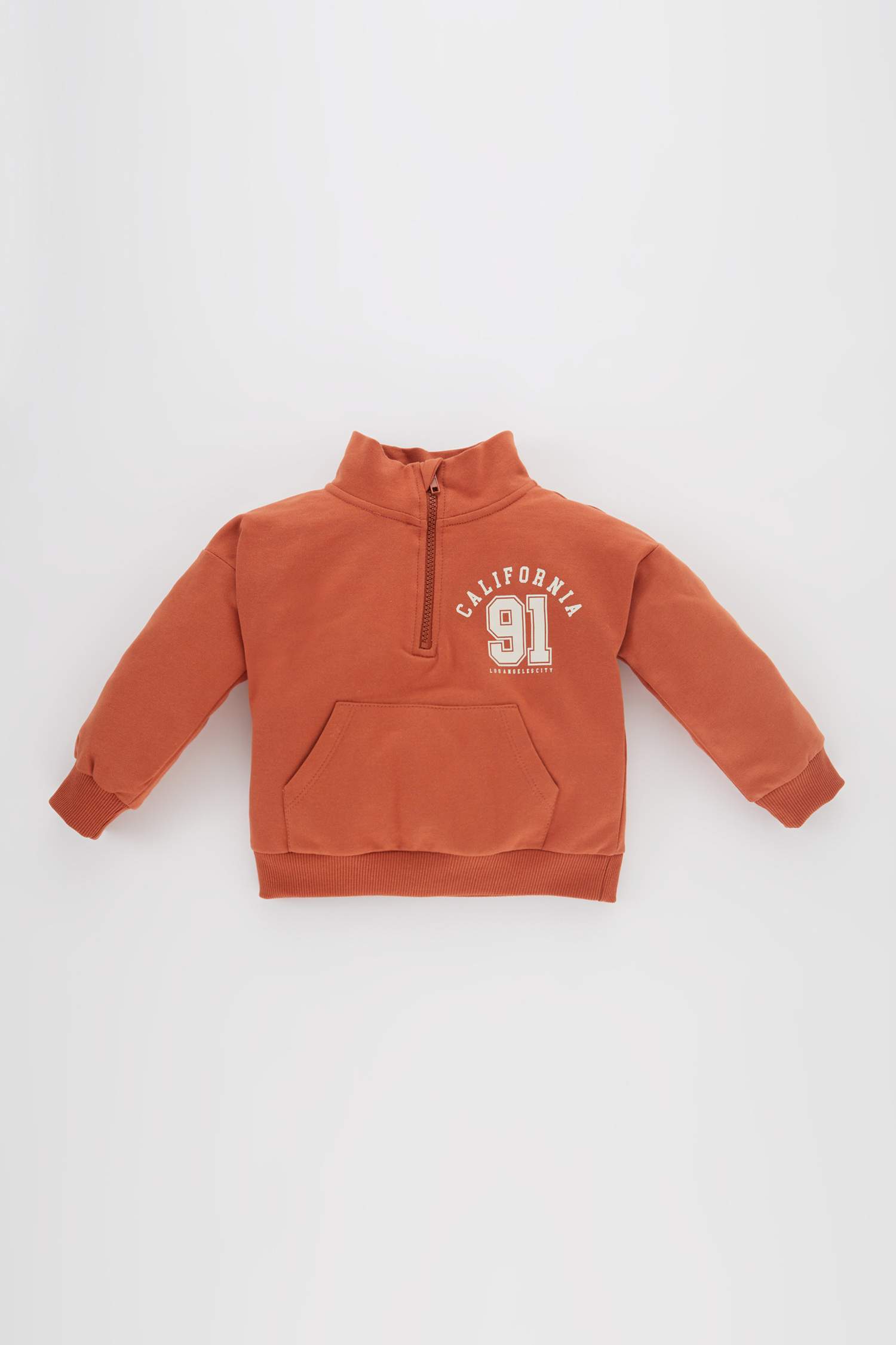 Сәби Ұл қалыпты пішім қала биік жаға Свитер