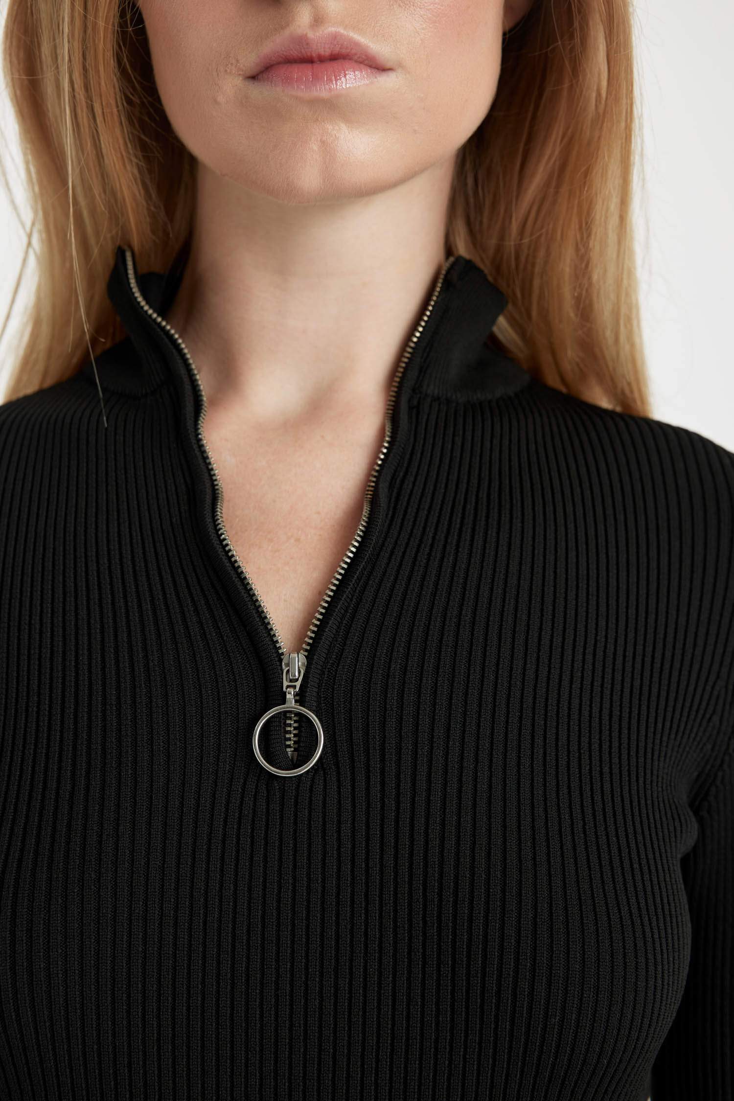 Slim Fit Half Turtleneck Knitwear Dress