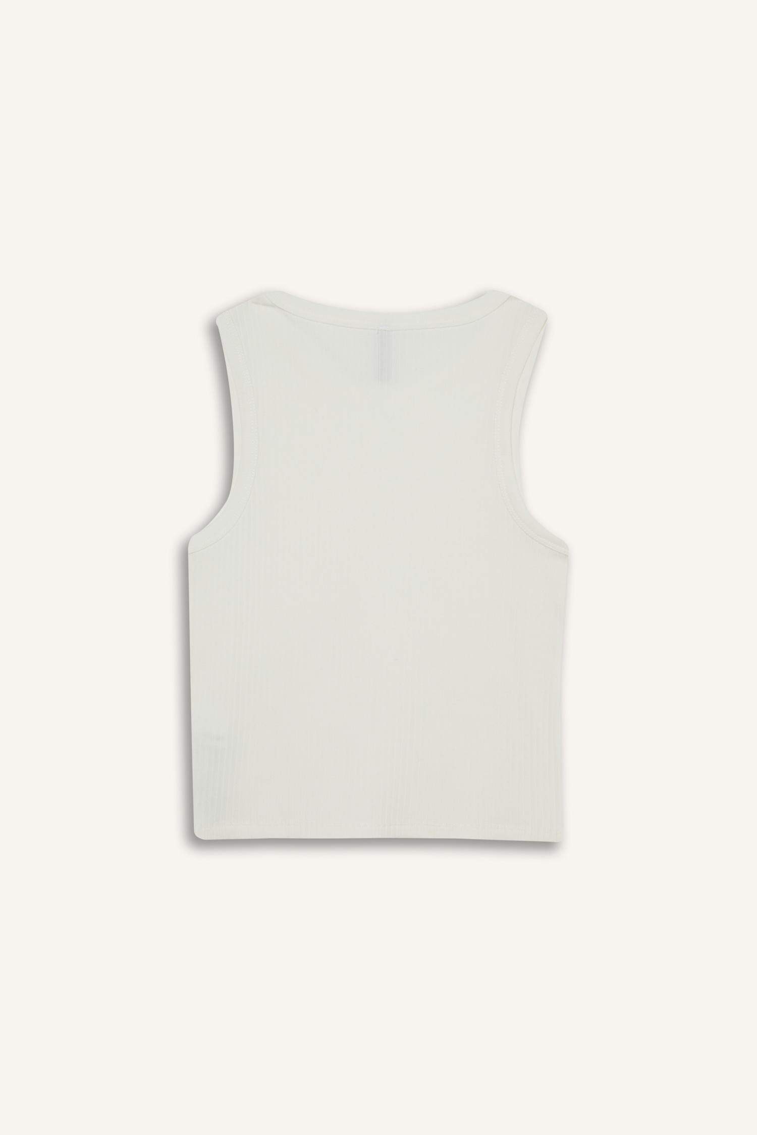 Slim Fit Camisole Halter Collar Tank Top