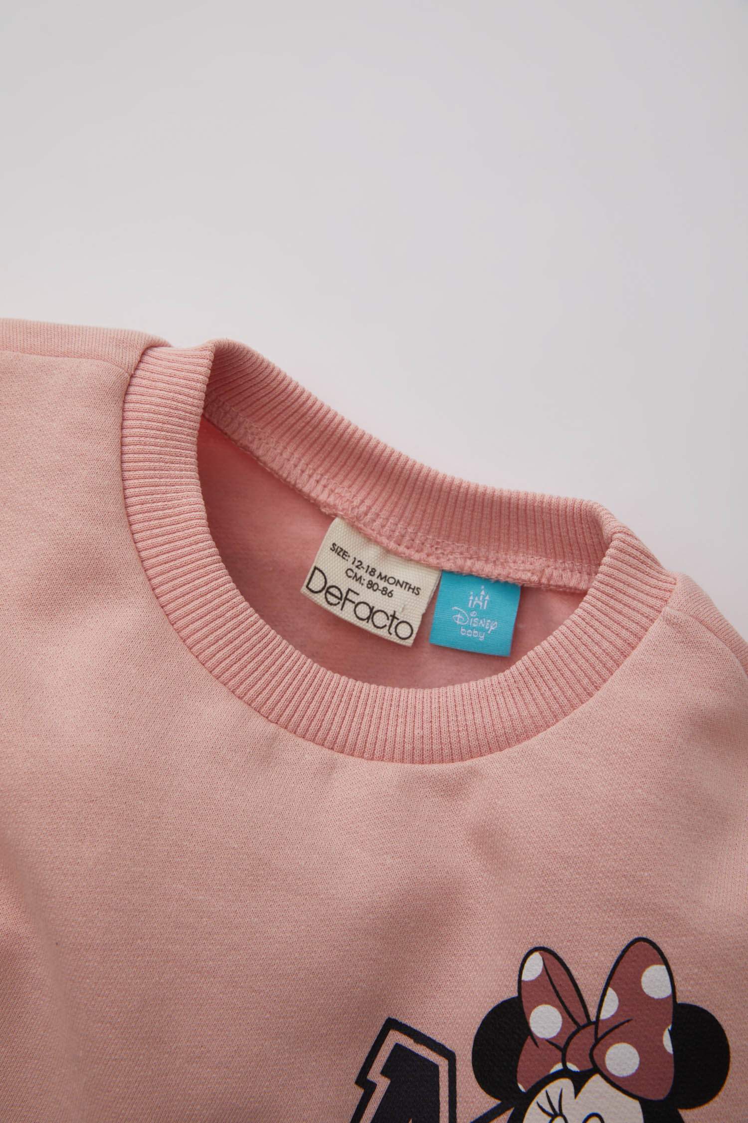 طقم بناتي مضلع من ديزني ميكي وميني - قطعتين