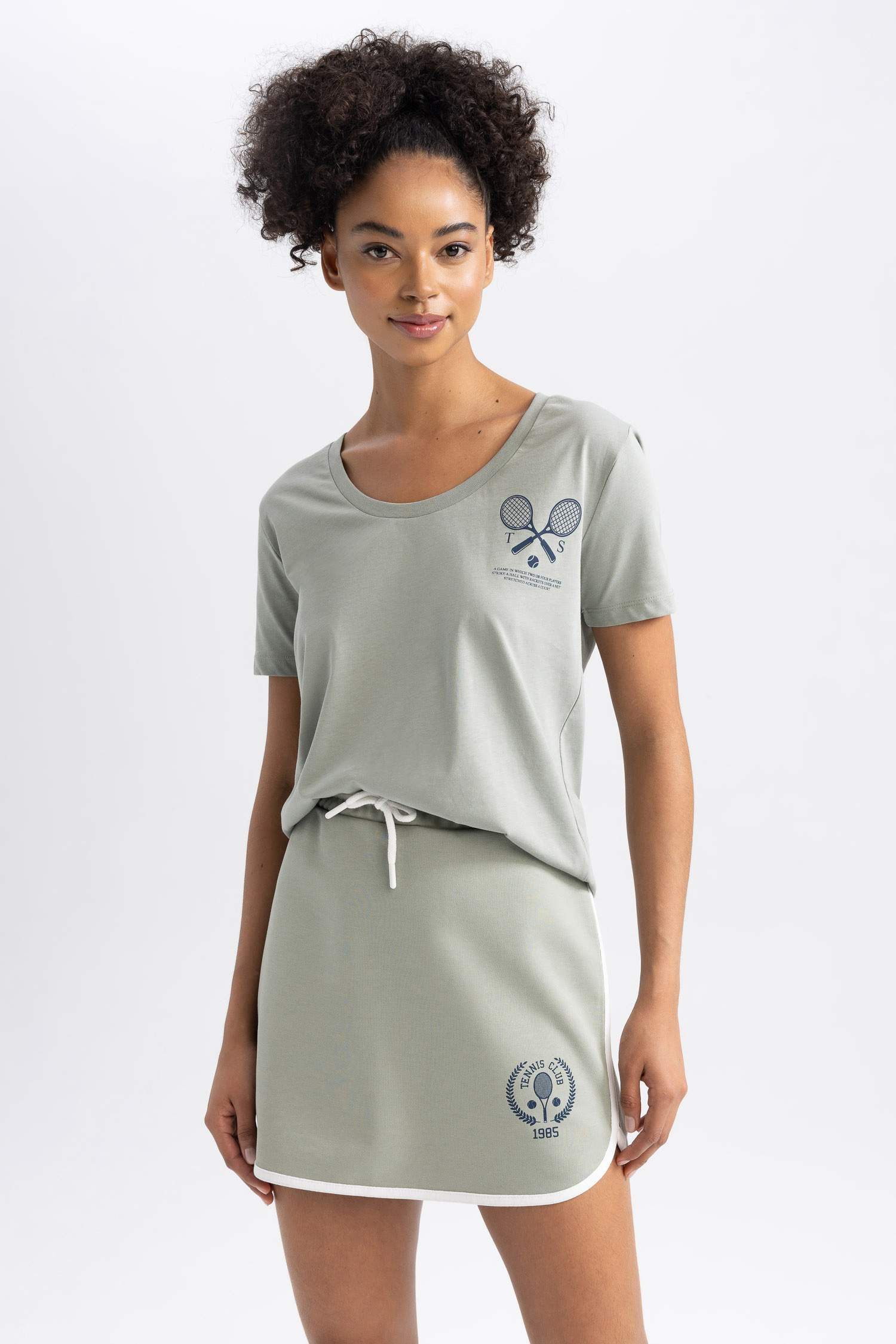 DeFactoFit Oversize Fit Printed Hooded Thick Sports Sweatshirt