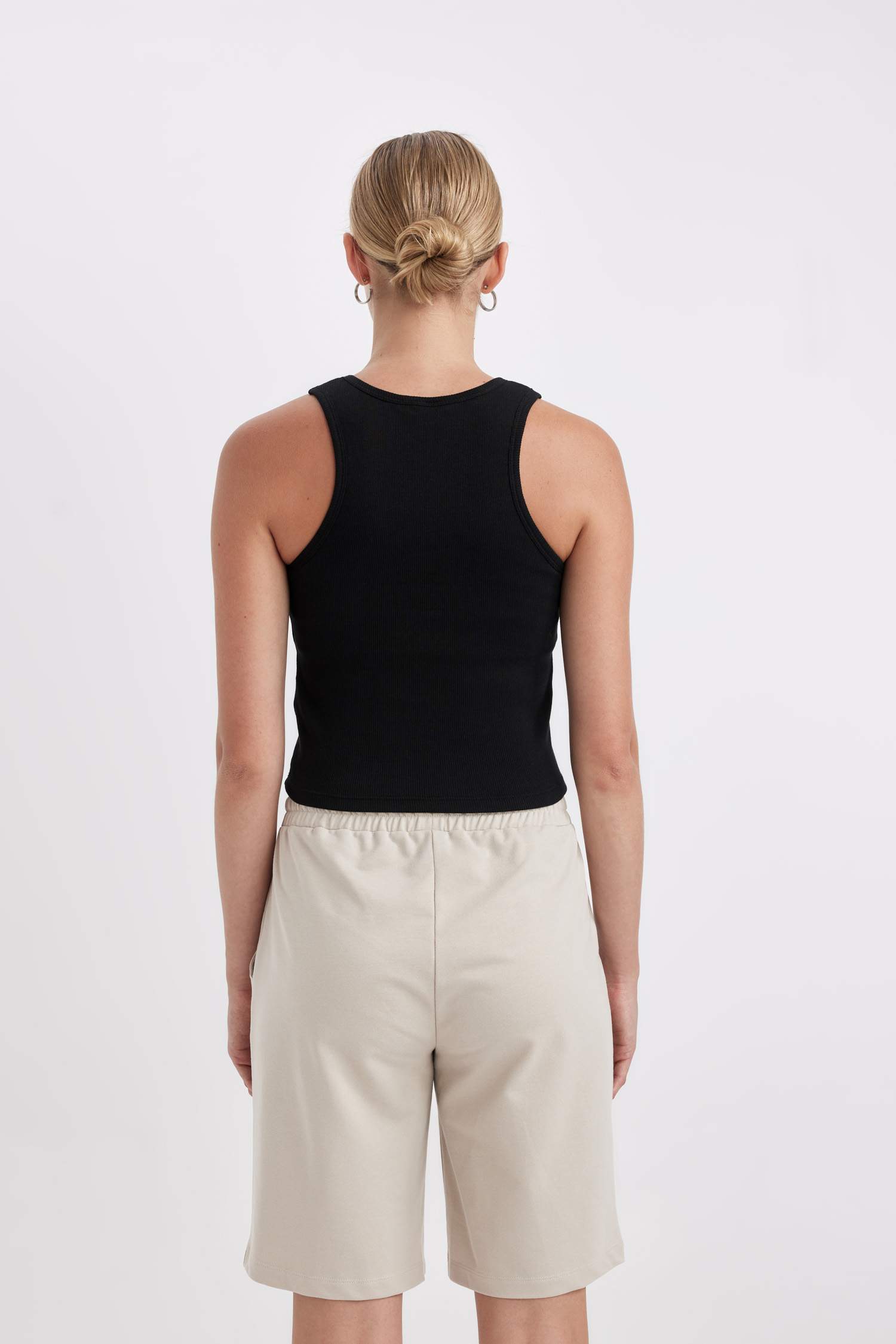 Regular Fit Ribbed Tank Top