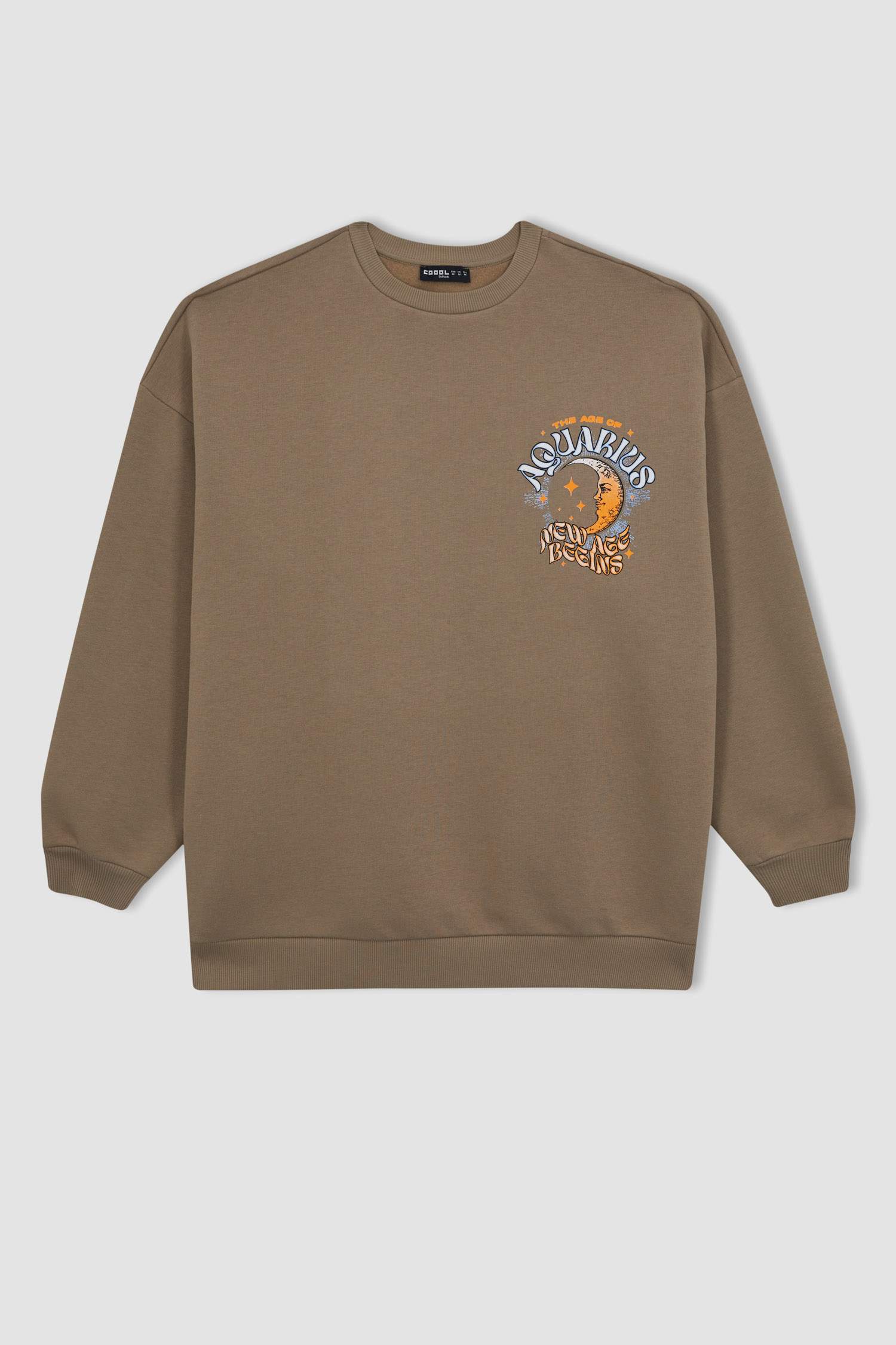 Coool үлкен пішім үлкен дөңгелек жаға Свитер