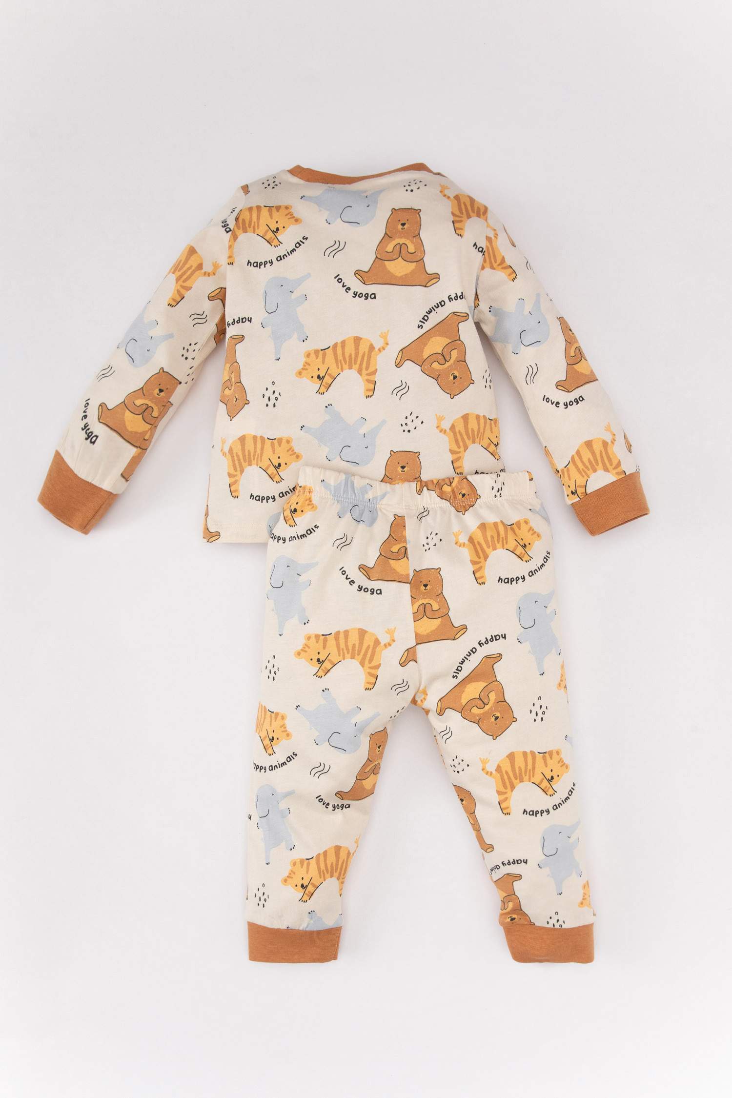 Baby Boy Safari Printed Premium 2 Piece Pajama Set