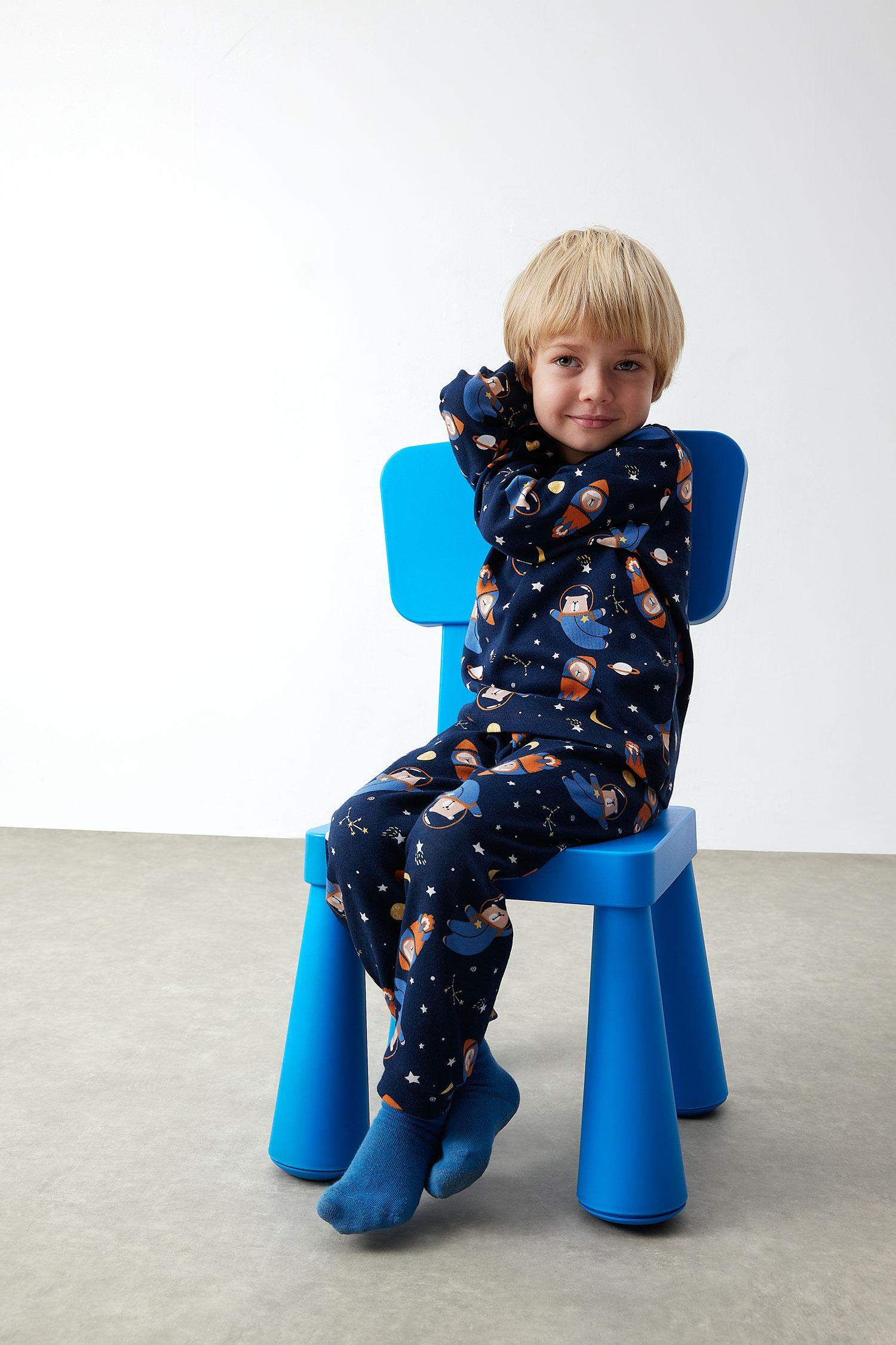 Baby Boy Space Printed 2 Piece Pajama Set