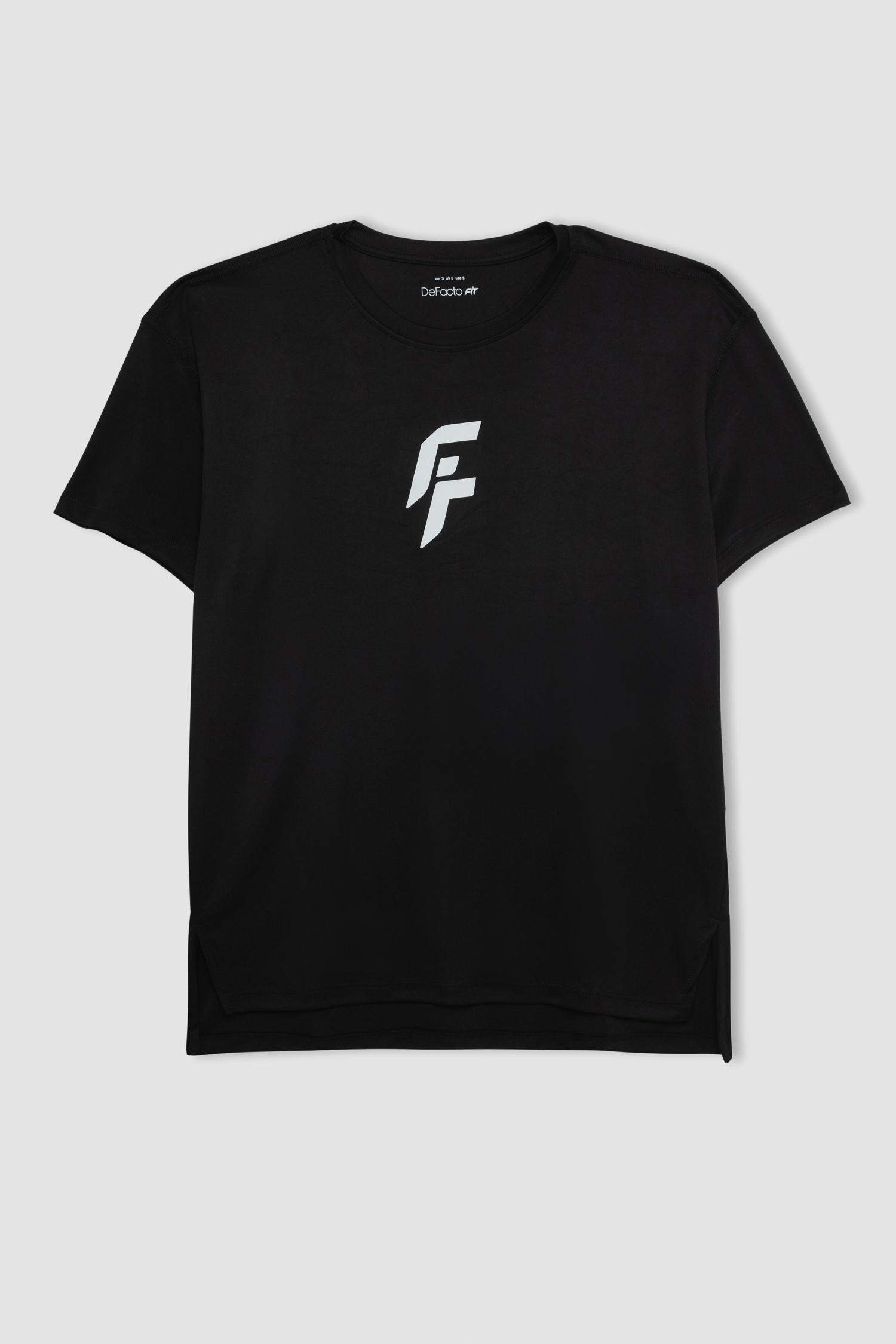 T-Shirt de sport à manches courtes et col rond Coupe Standard