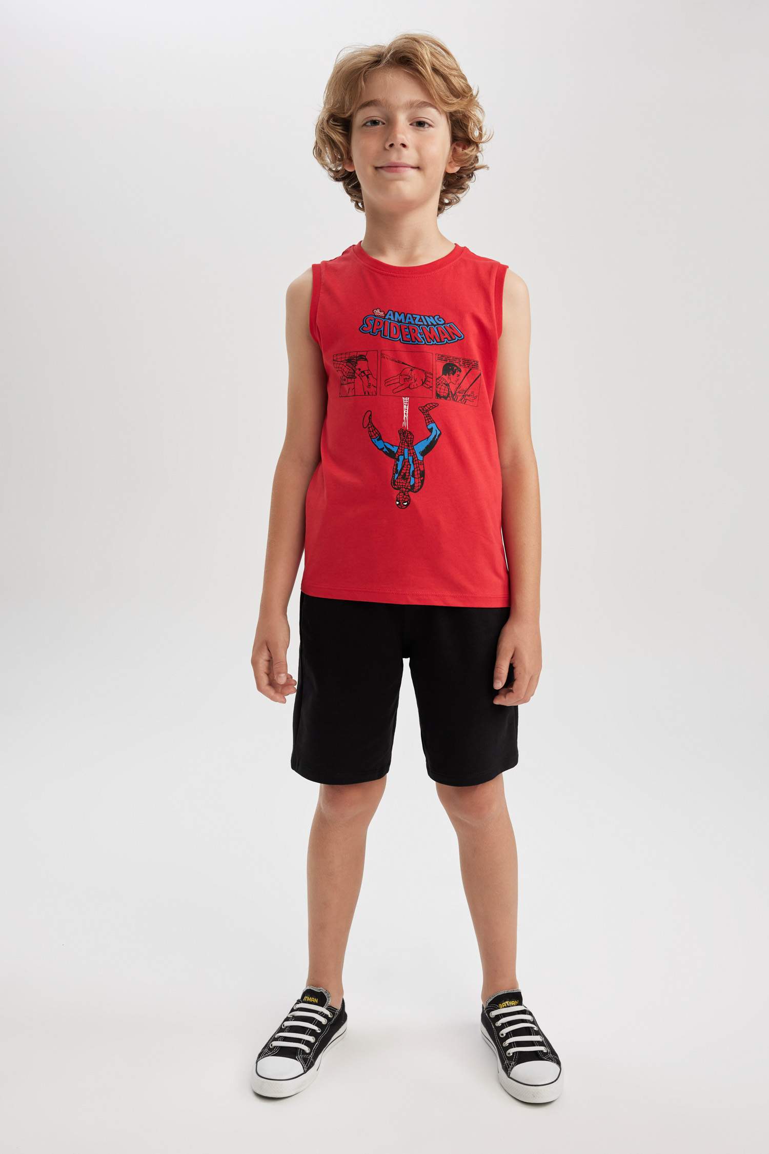 Boy Regular Fit Spiderman Licensed Tank Top
