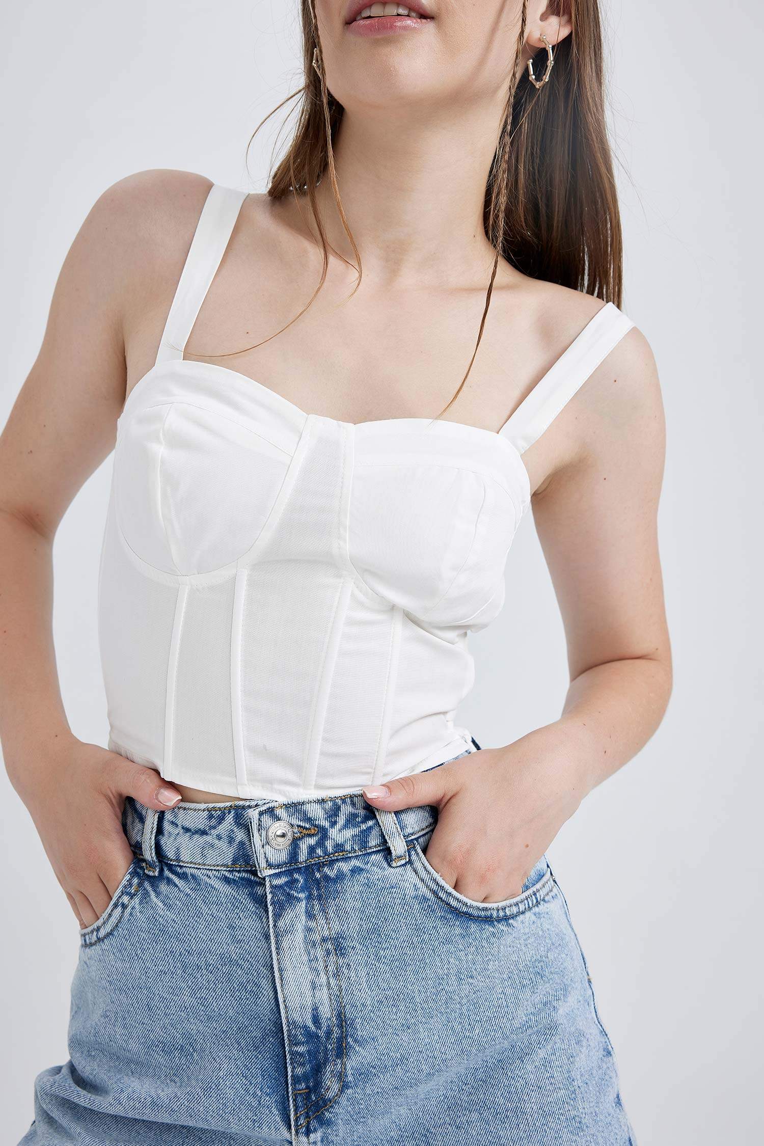 Chemisier Coton Sans Manches