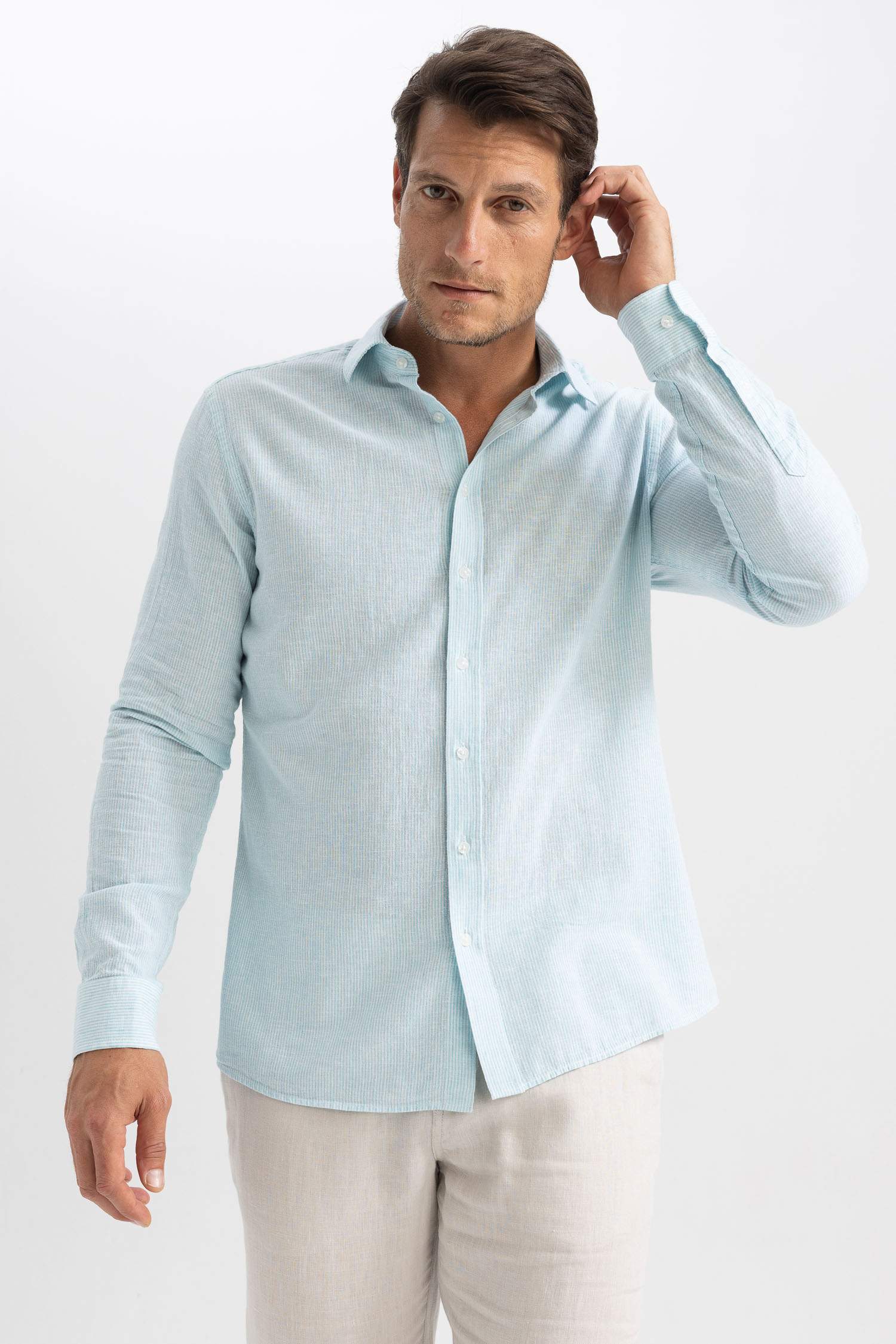 заманауи пішім Ұзын жеңді көйлек