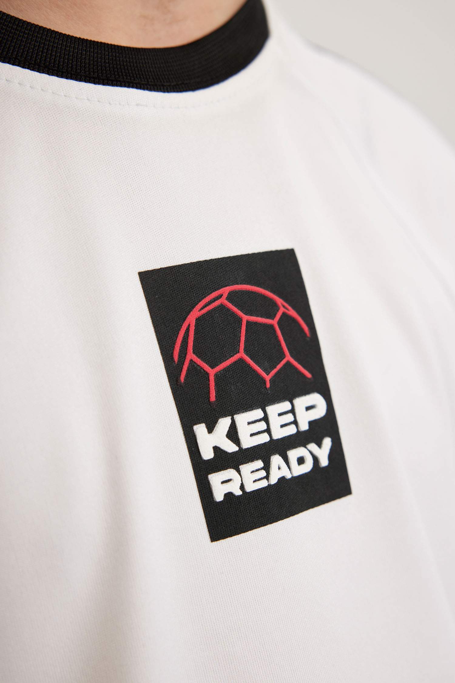 T-Shirt Oversize Imprimé À Manches Courtes