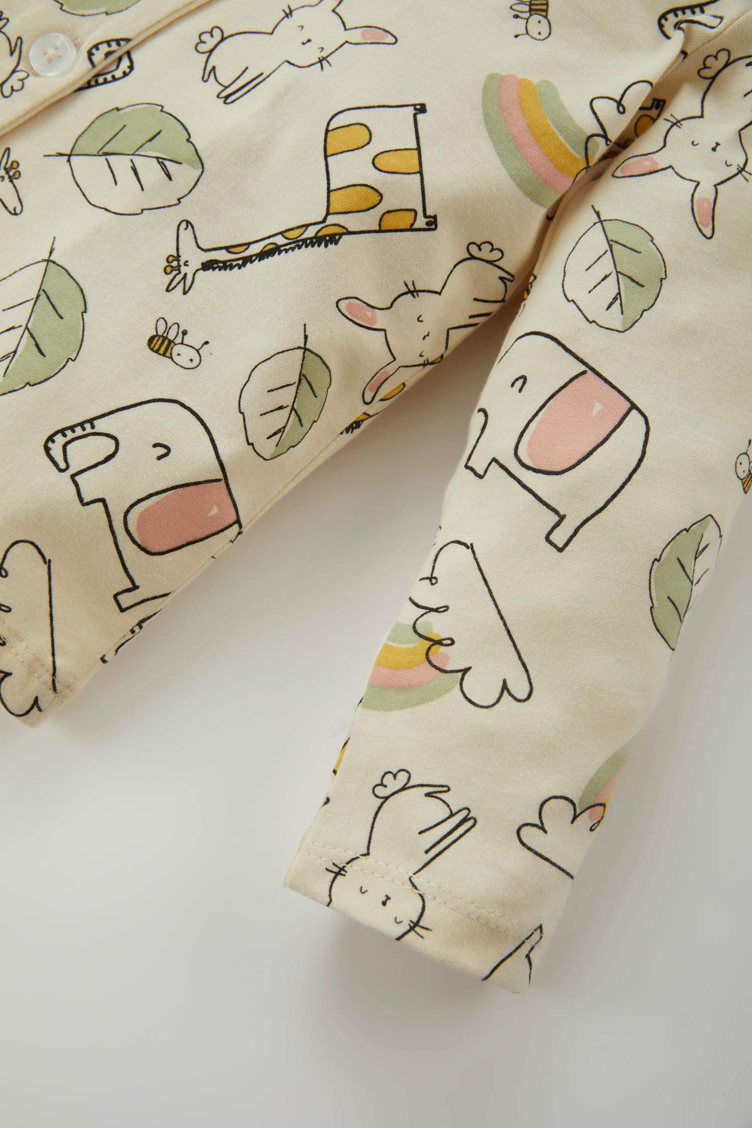 Пижама из 2-х вещей с принтом для малышей девочек