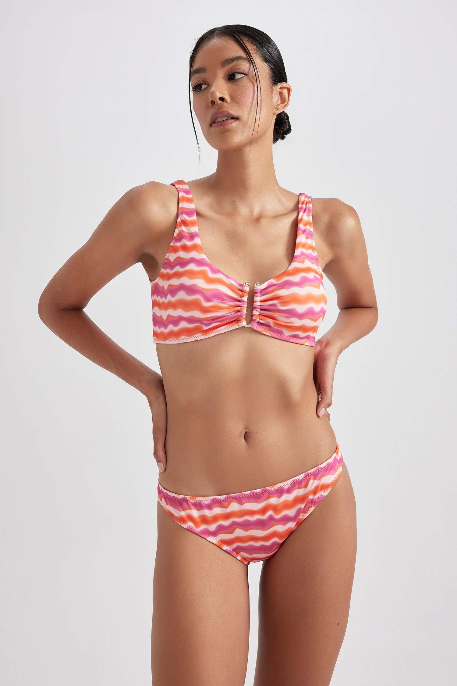Regular Fit Printed Bikini Bottom